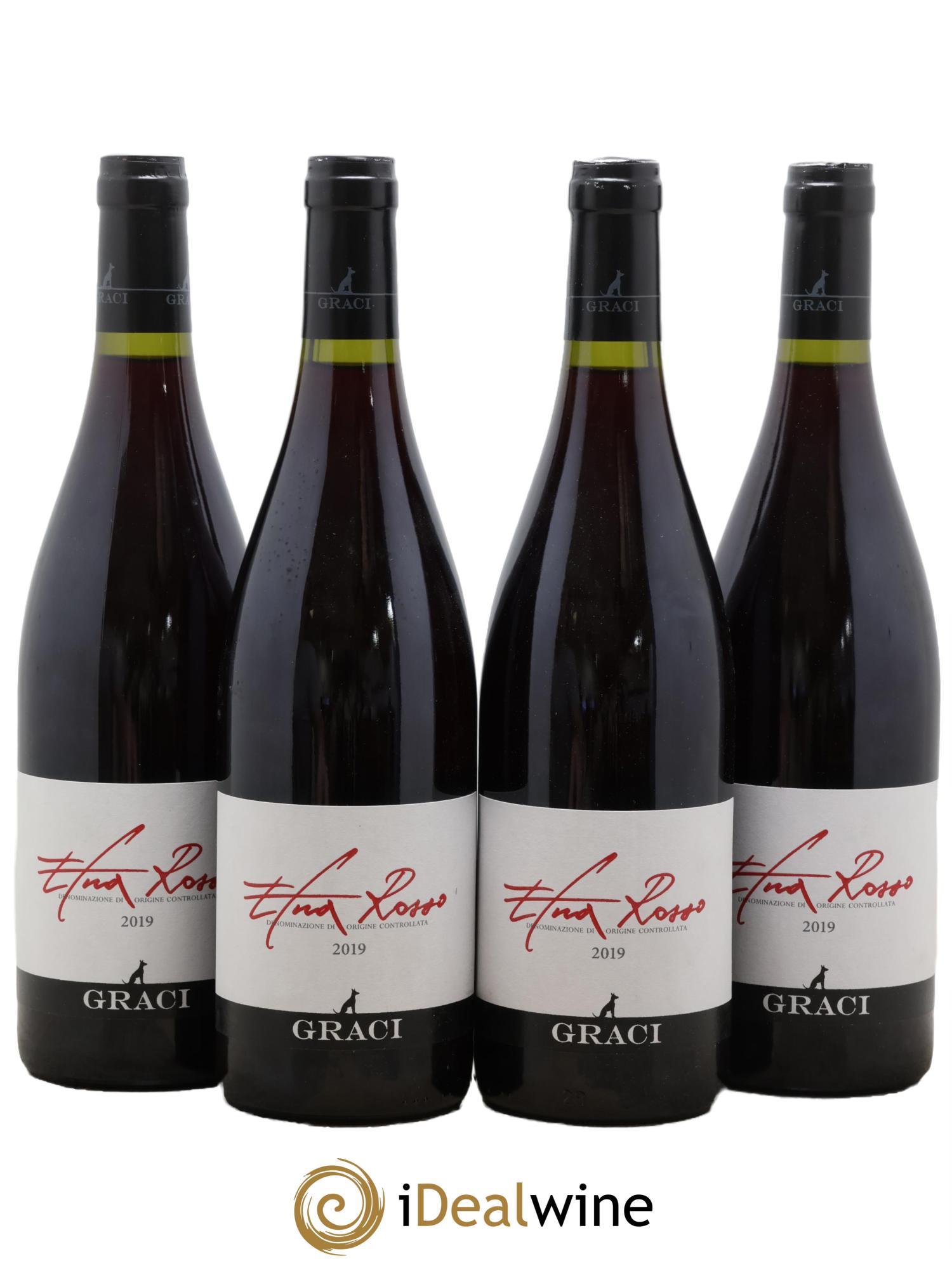 Italie Etna Rosso Graci 2019 - Lot de 4 bouteilles - 0