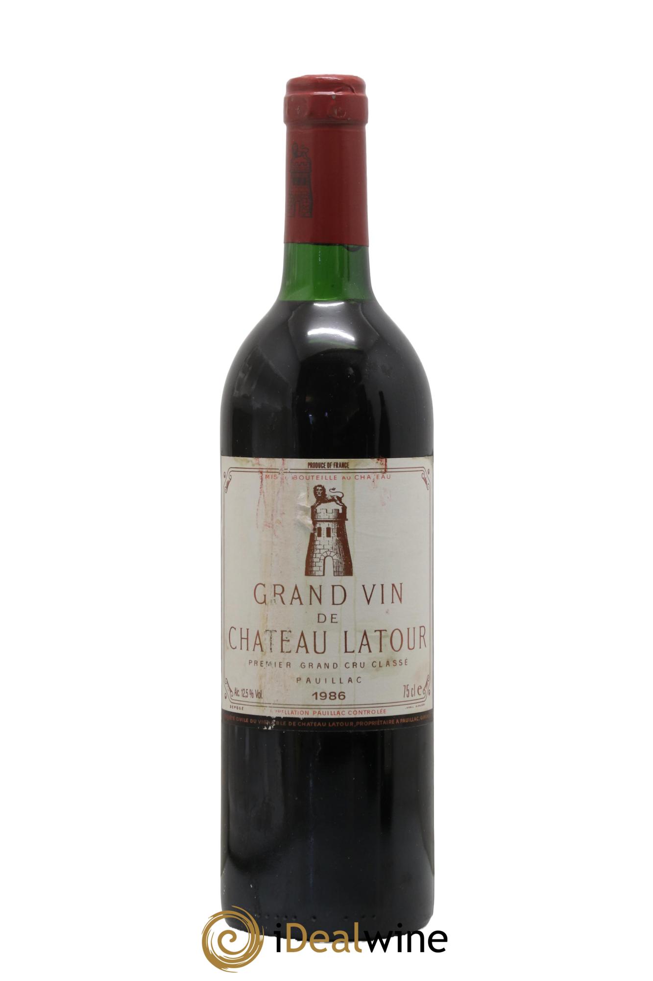 Château Latour 1er Grand Cru Classé 1986 - Posten von 1 Flasche - 0