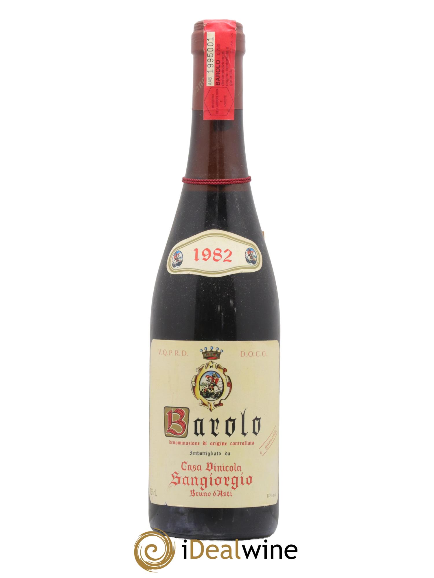 Barolo Sangiorgio 1982 - Lot de 1 bouteille - 0