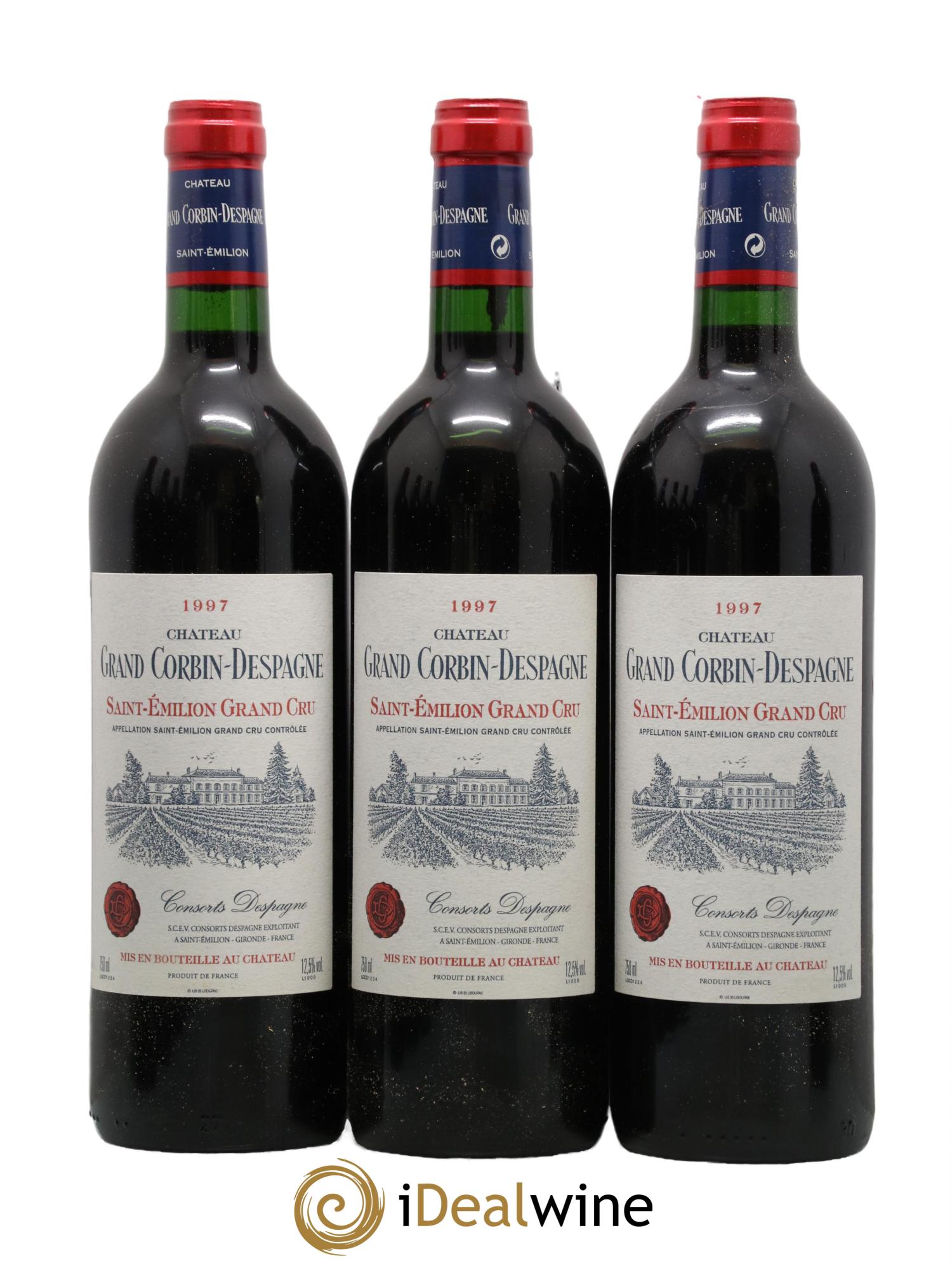 Château Grand Corbin Despagne Grand Cru Classé 1997 - Lot de 12 bouteilles - 2