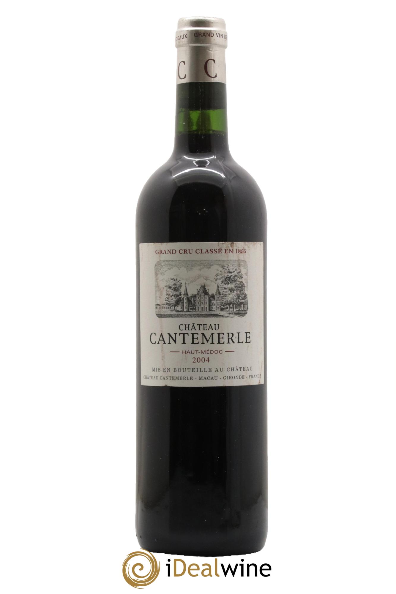 Château Cantemerle 5ème Grand Cru Classé 2004 - Lot de 1 bouteille - 0