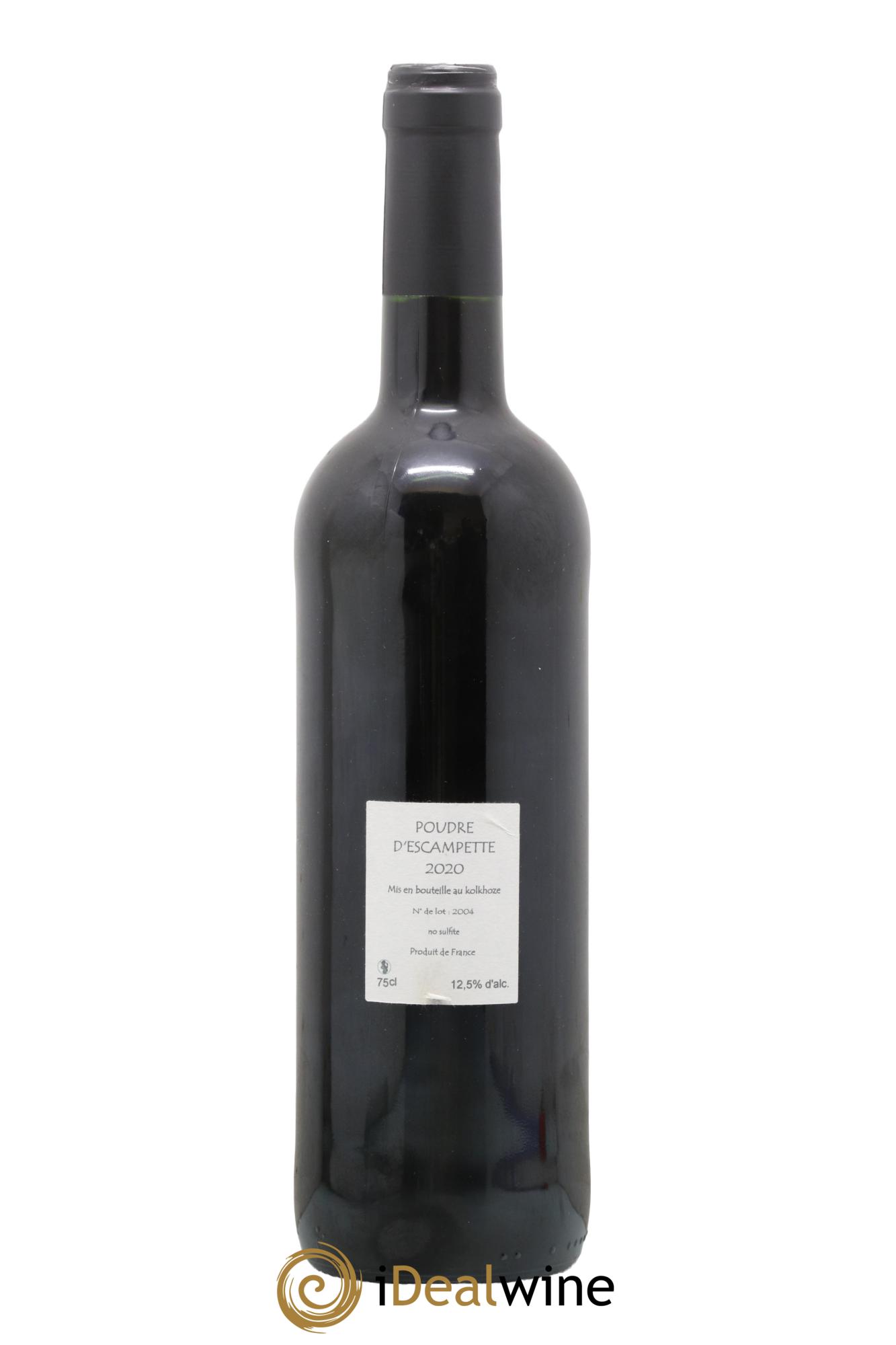 Vin de France Poudre d'Escampette Les Vins du Cabanon - Alain Castex 2020 - Lot de 1 bouteille - 1