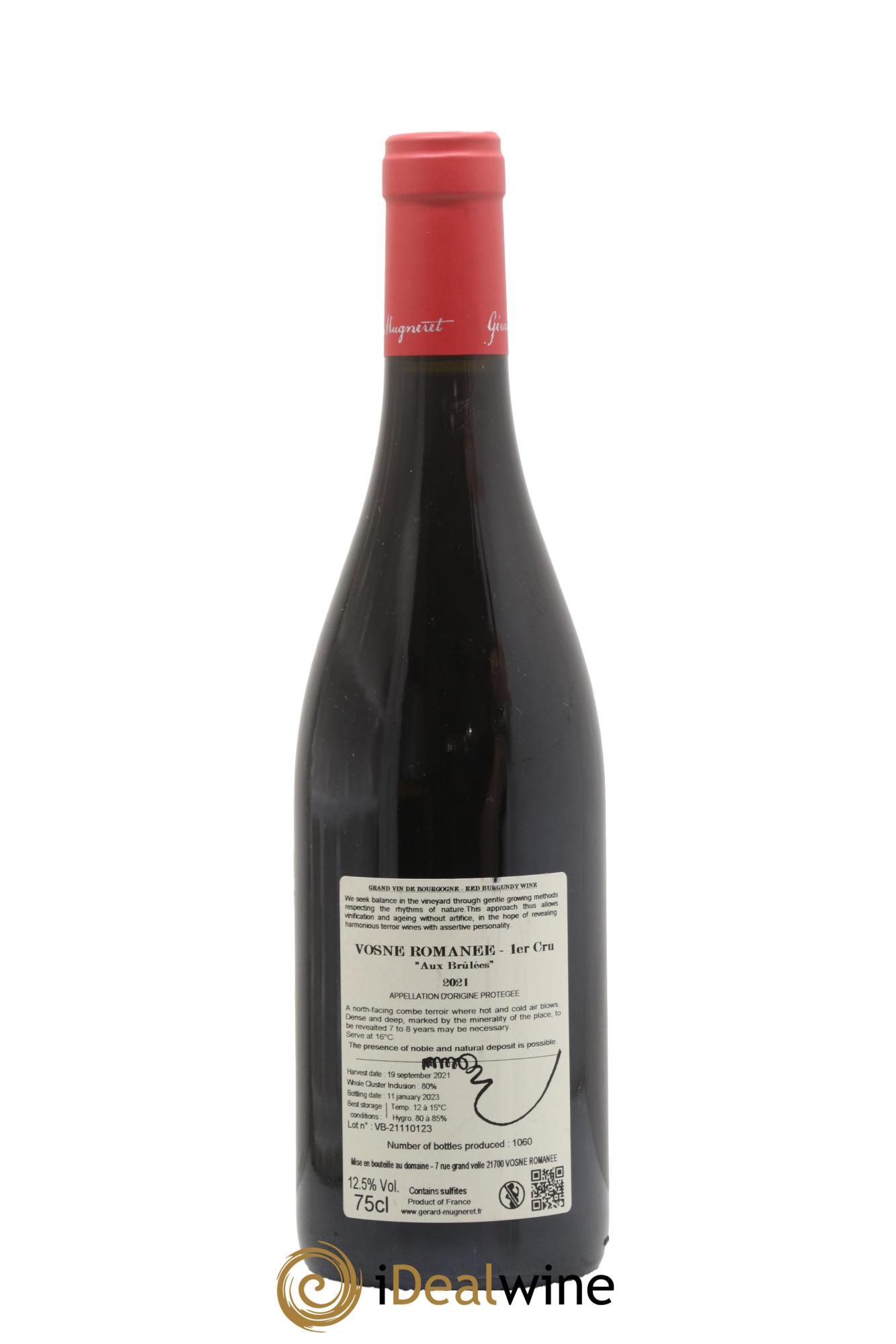 Vosne-Romanée 1er Cru Les Brulées Gérard Mugneret 2021 - Posten von 1 Flasche - 1