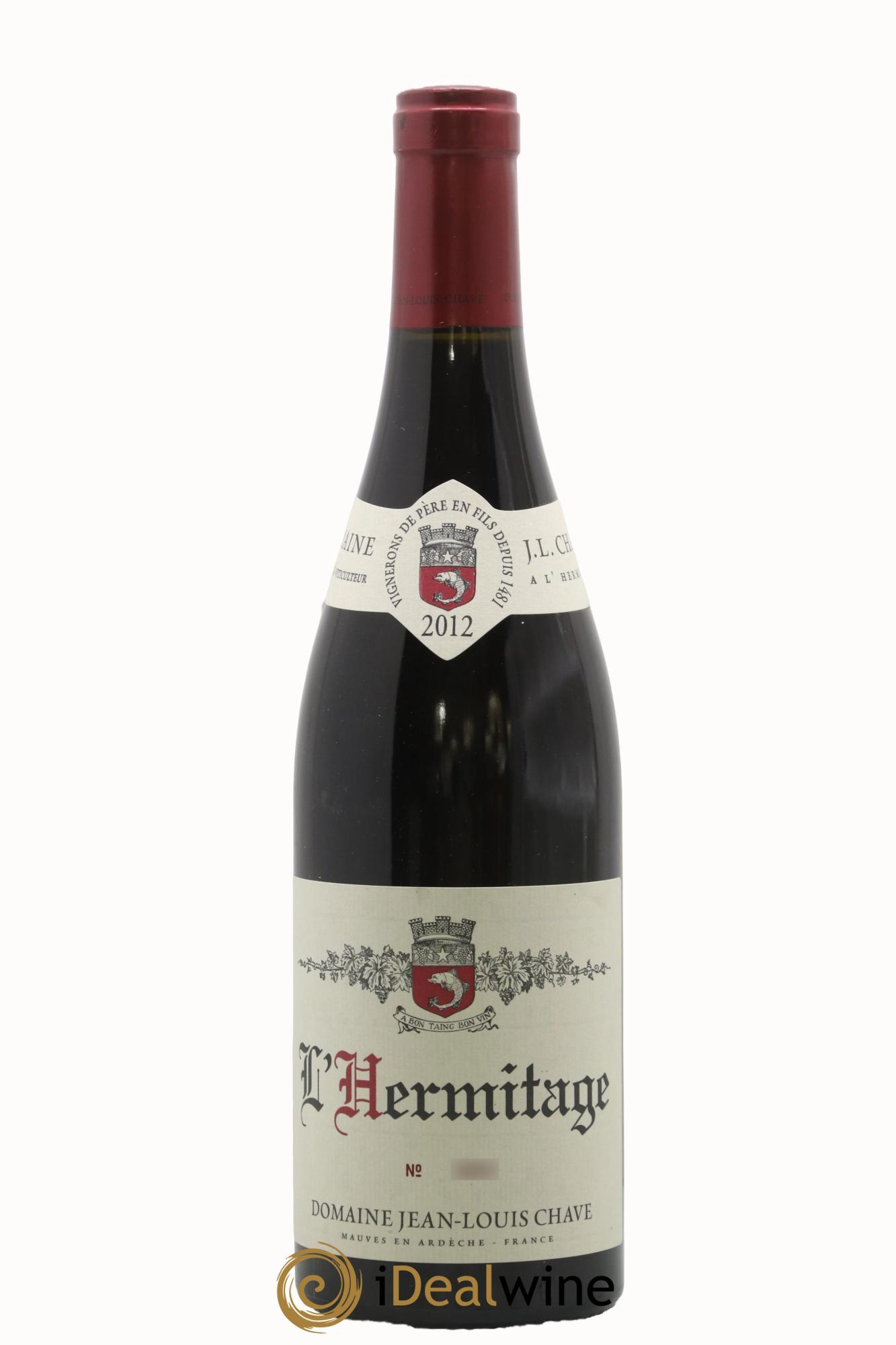 Hermitage Jean-Louis Chave 2012 - Lot of 1 bottle - 0