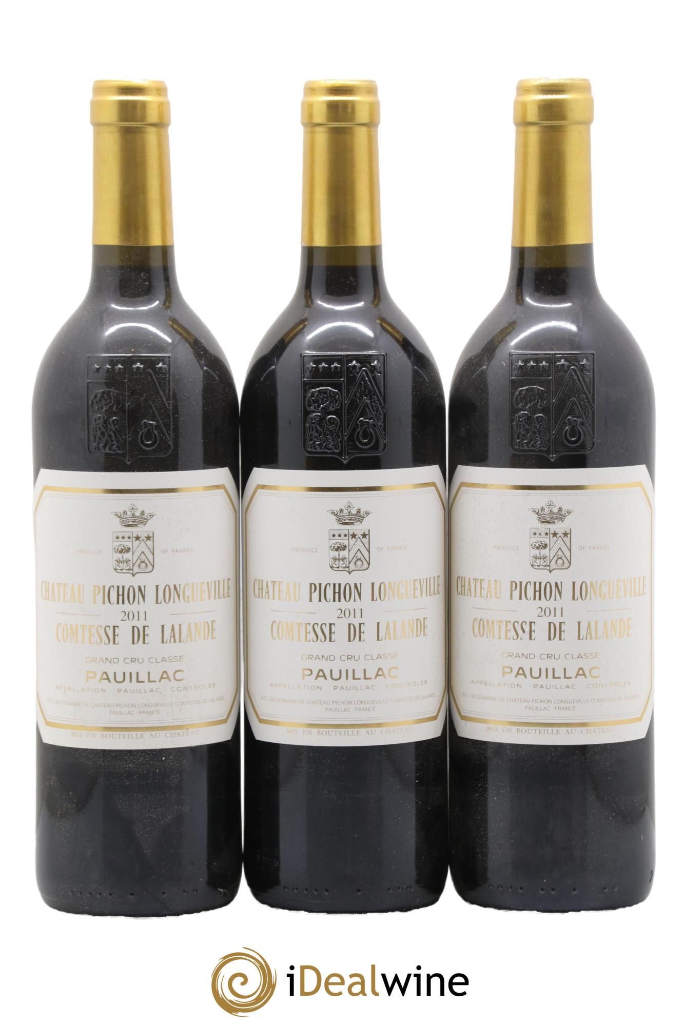 Château Pichon Longueville Comtesse de Lalande 2ème Grand Cru Classé 2011 - Lotto di 3 bottiglie - 0