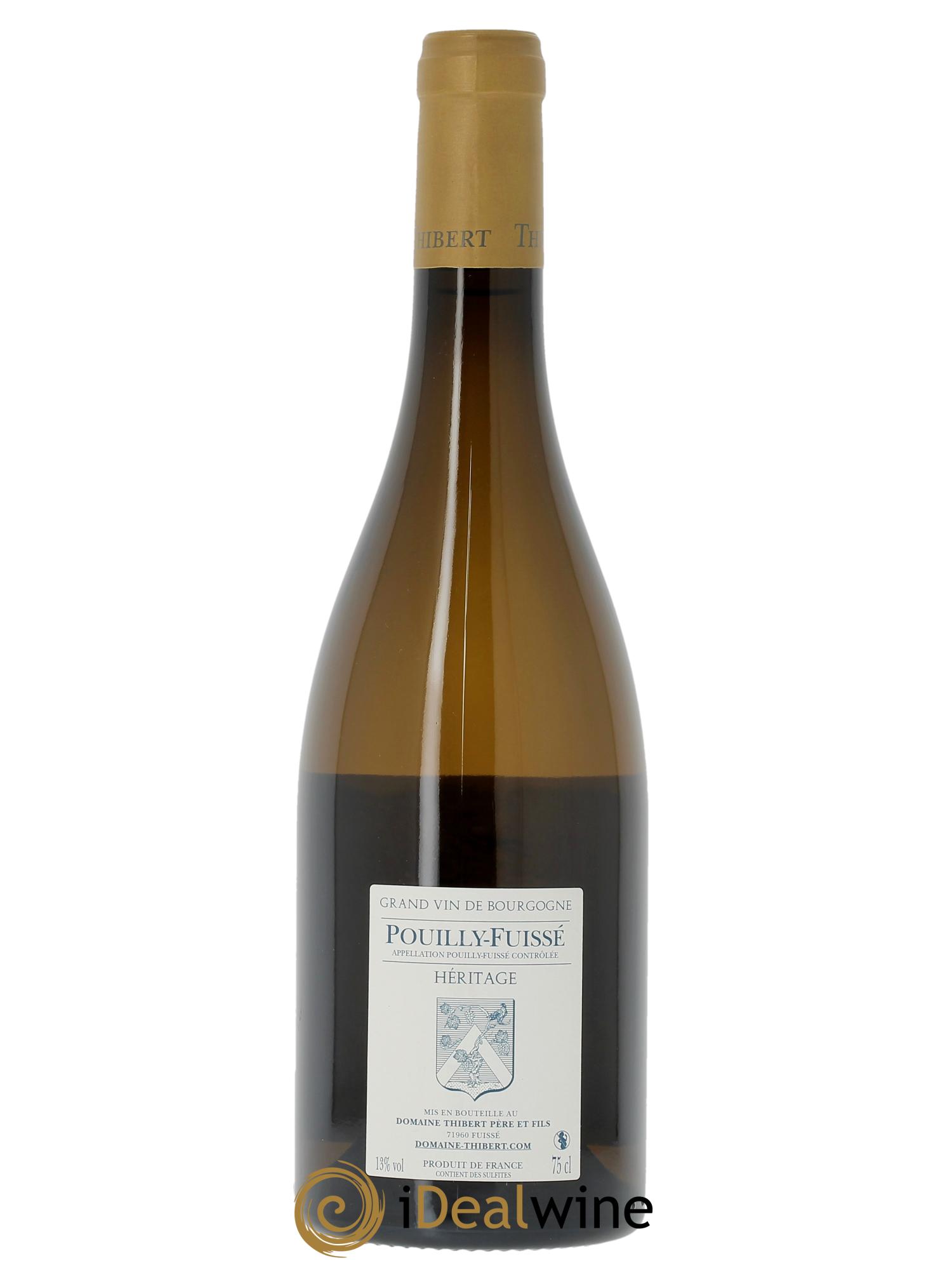 Pouilly-Fuissé Héritage Domaine Thibert  2019 - Posten von 1 Flasche - 1