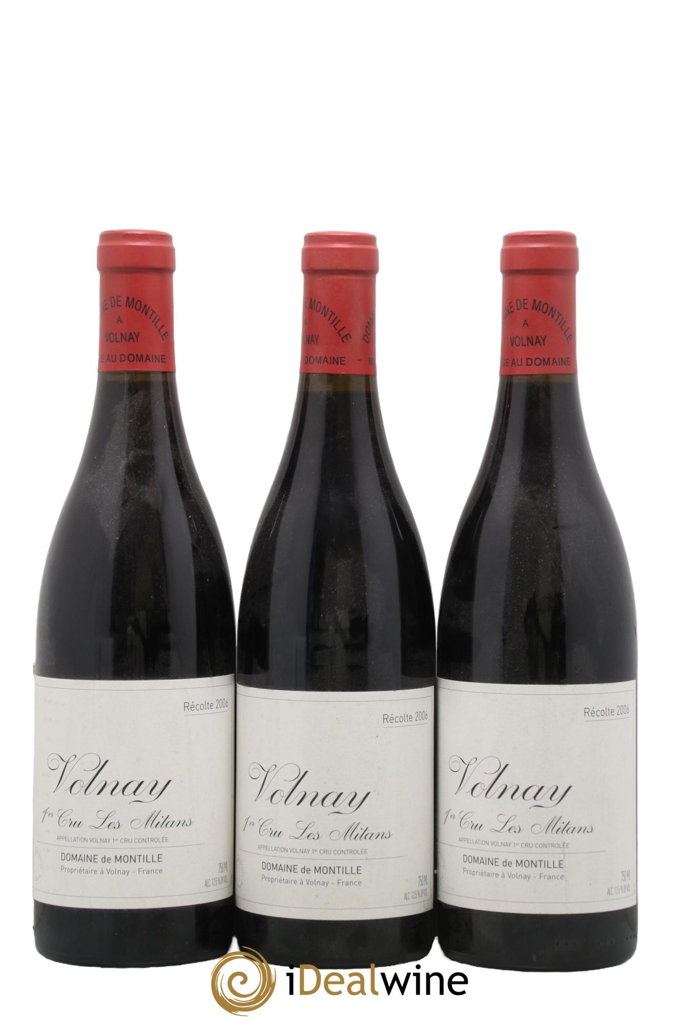 Volnay 1er Cru Les Mitans De Montille (Domaine) 2006 - Lot de 3 bouteilles - 0