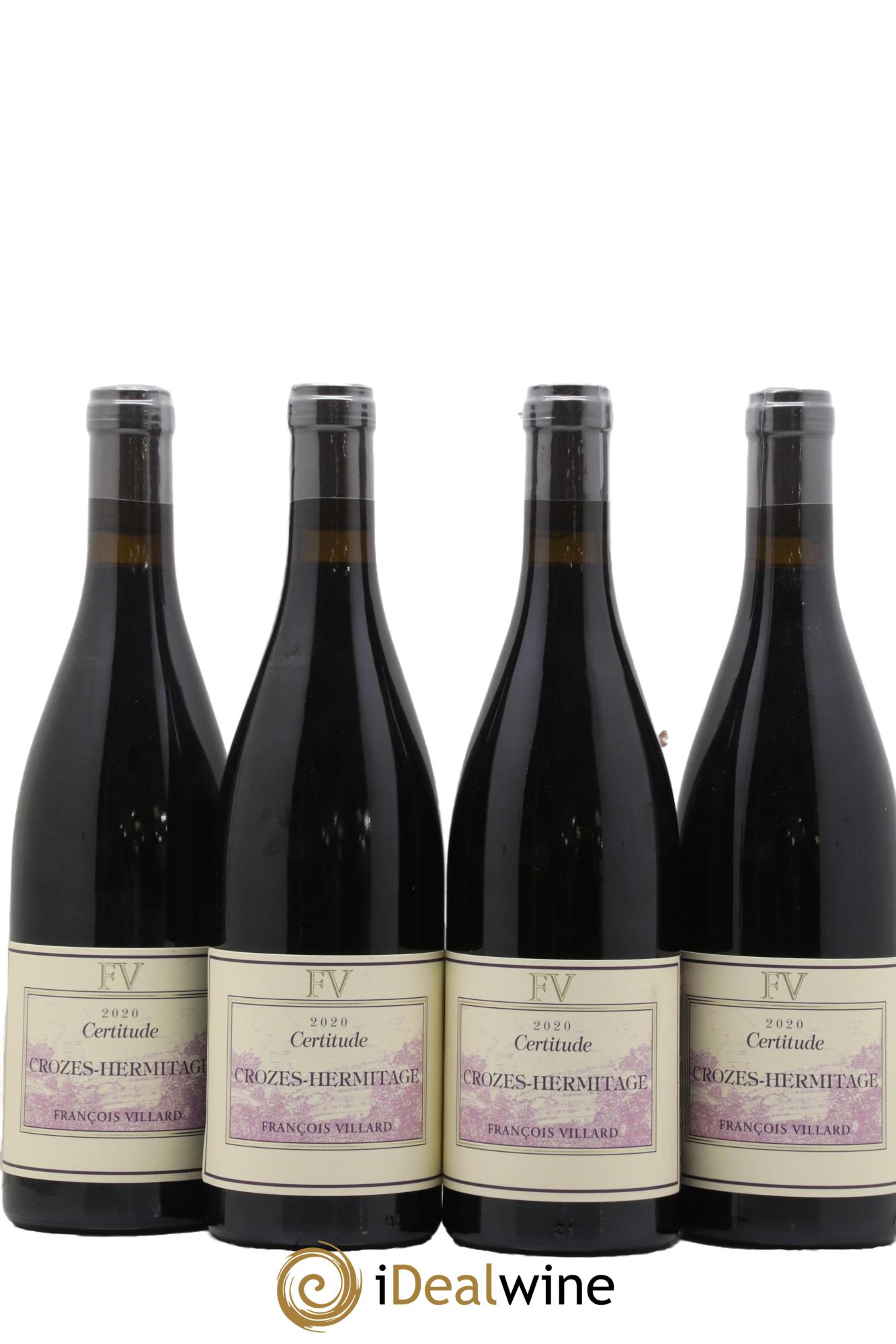 Crozes-Hermitage Certitude François Villard 2020 - Lotto di 4 bottiglie - 0