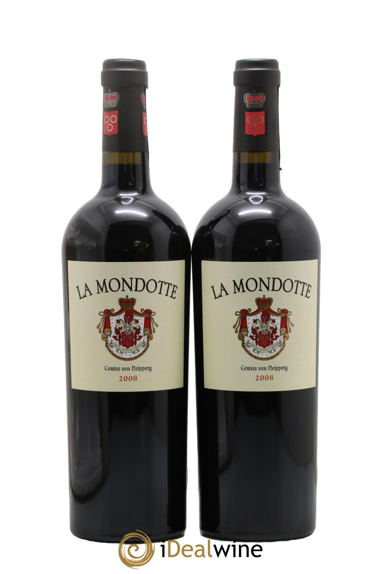La Mondotte 1er Grand Cru Classé B depuis 2012 2008 - Posten von 2 Flaschen - 0