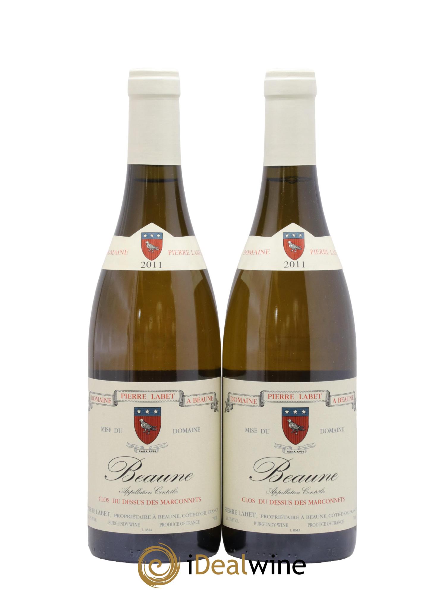 Beaune Clos du dessus des Marconnets François Labet 2011 - Lot de 2 bouteilles - 0
