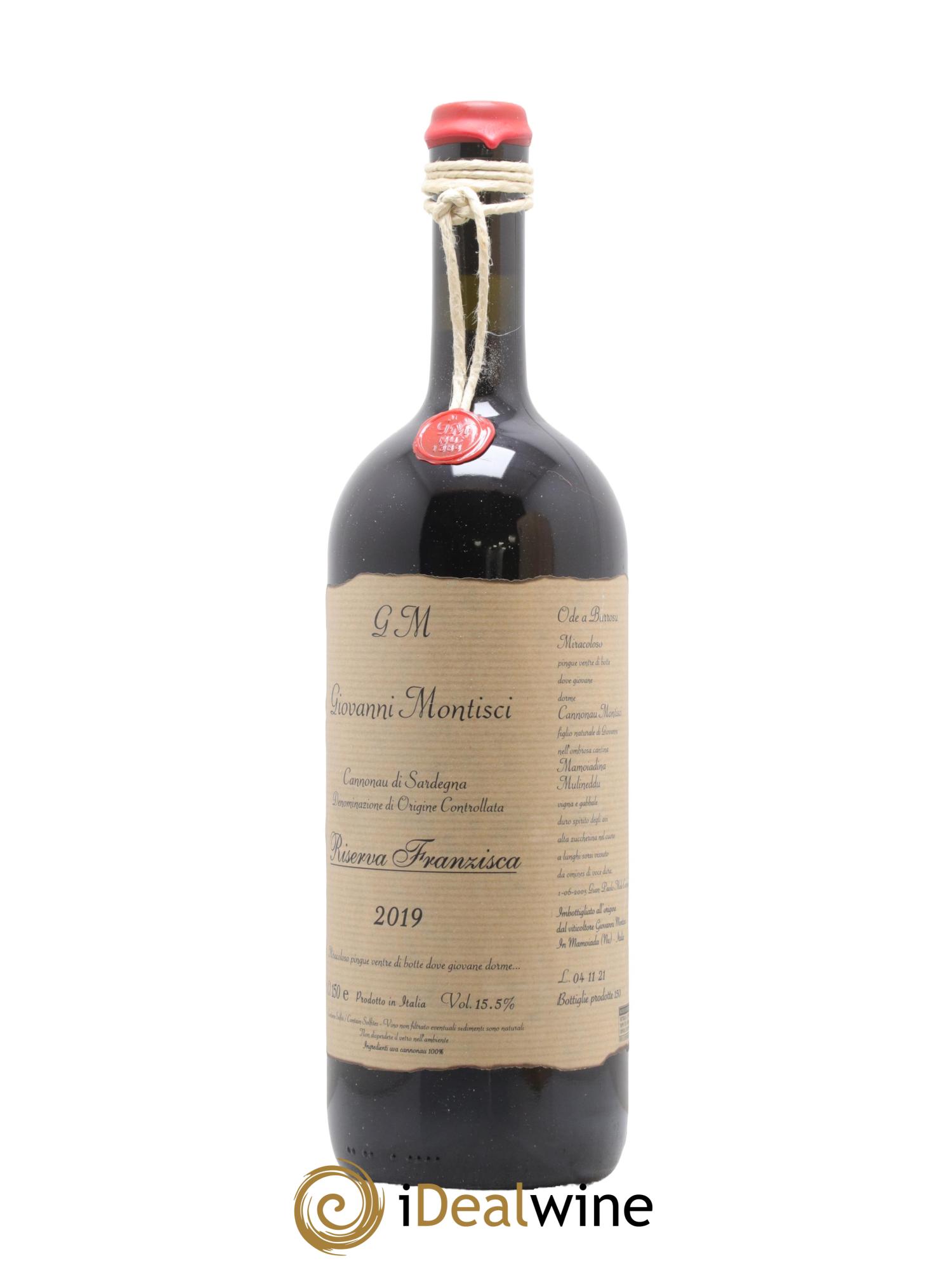 Sardaigne Cannonau di Sardegna Riserva Franzisca Giovanni Montisci 2019 - Lot de 1 magnum - 1