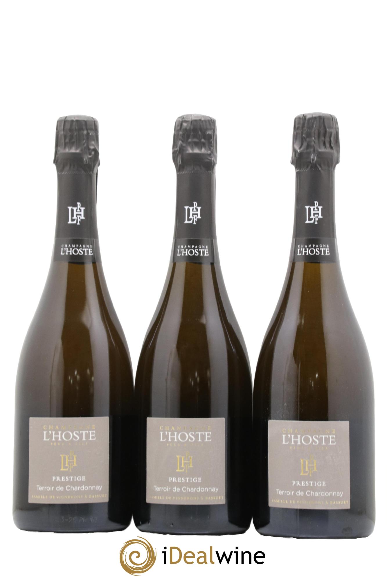 Champagne Terroir de Chardonnay Prestige Maison L'Hoste - Lot de 3 bouteilles - 0