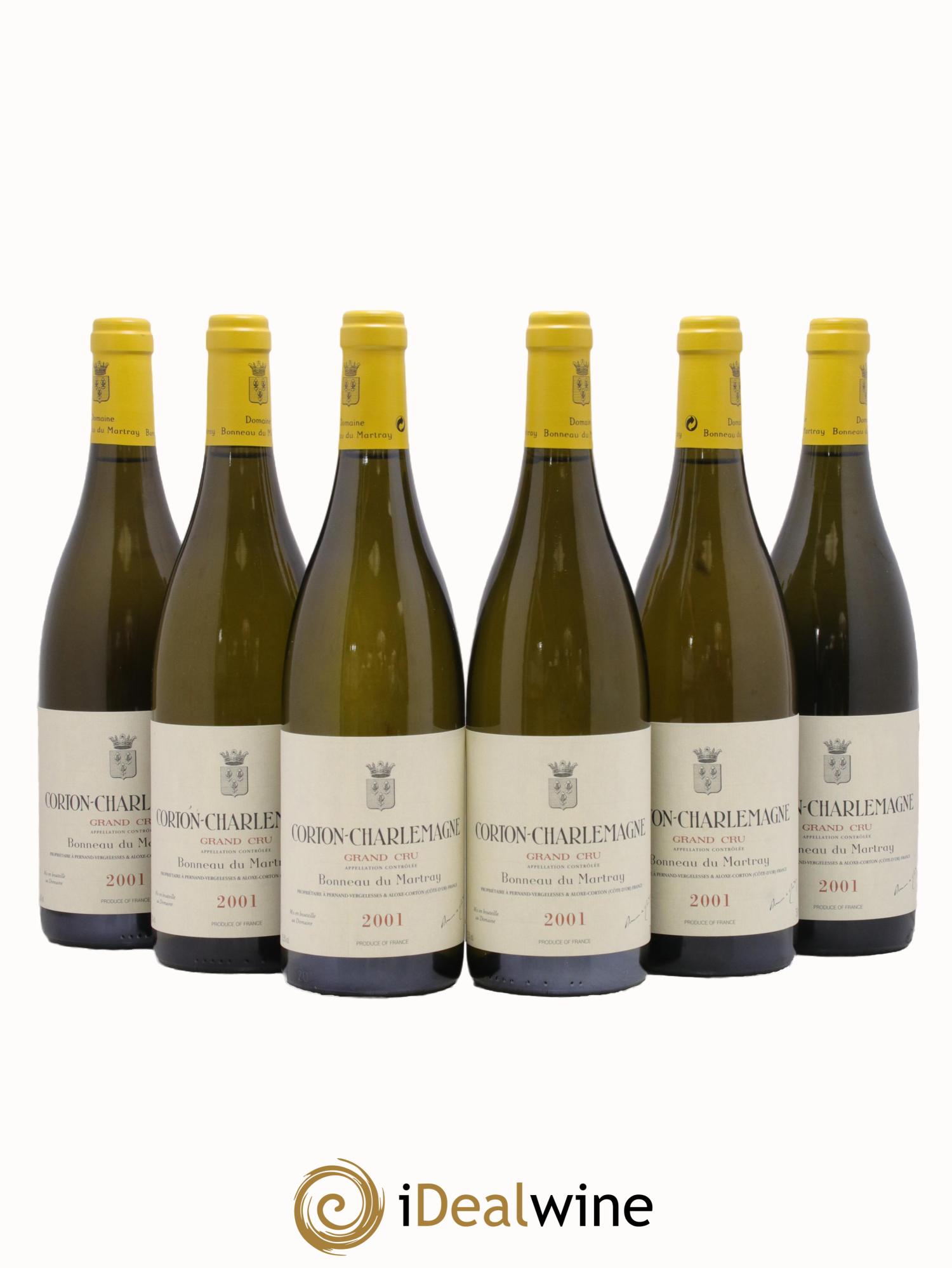 Corton-Charlemagne Grand Cru Bonneau du Martray (Domaine) 2001 - Lot de 6 bouteilles - 0