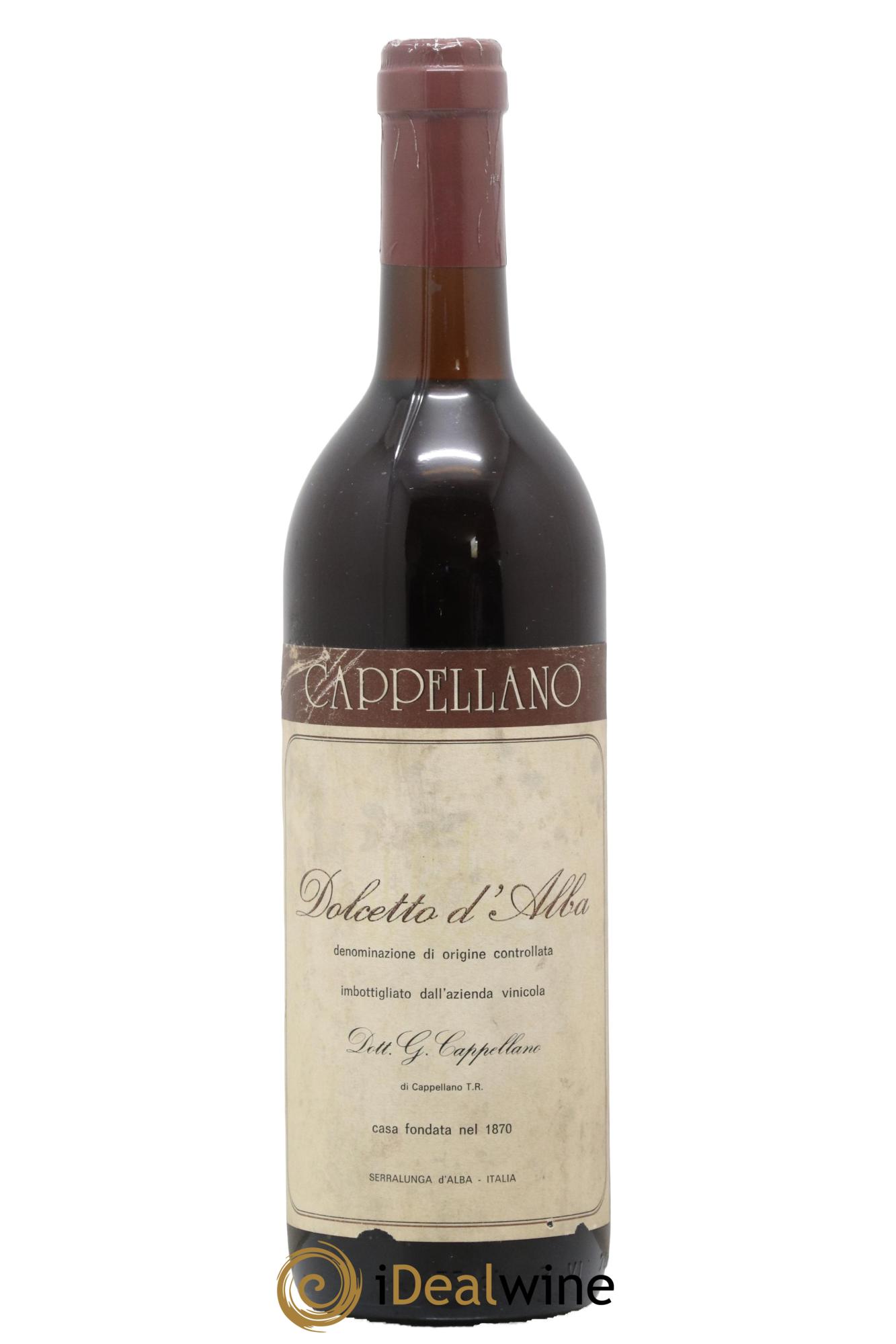 Dolcetto d'Alba DOC Cappellano 1985 - Lot of 1 bottle - 0