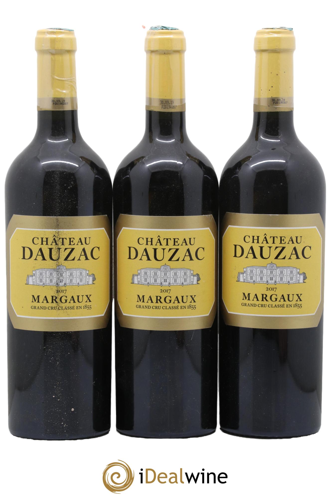Château Dauzac 5ème Grand Cru Classé 2017 - Lot de 3 bouteilles - 0