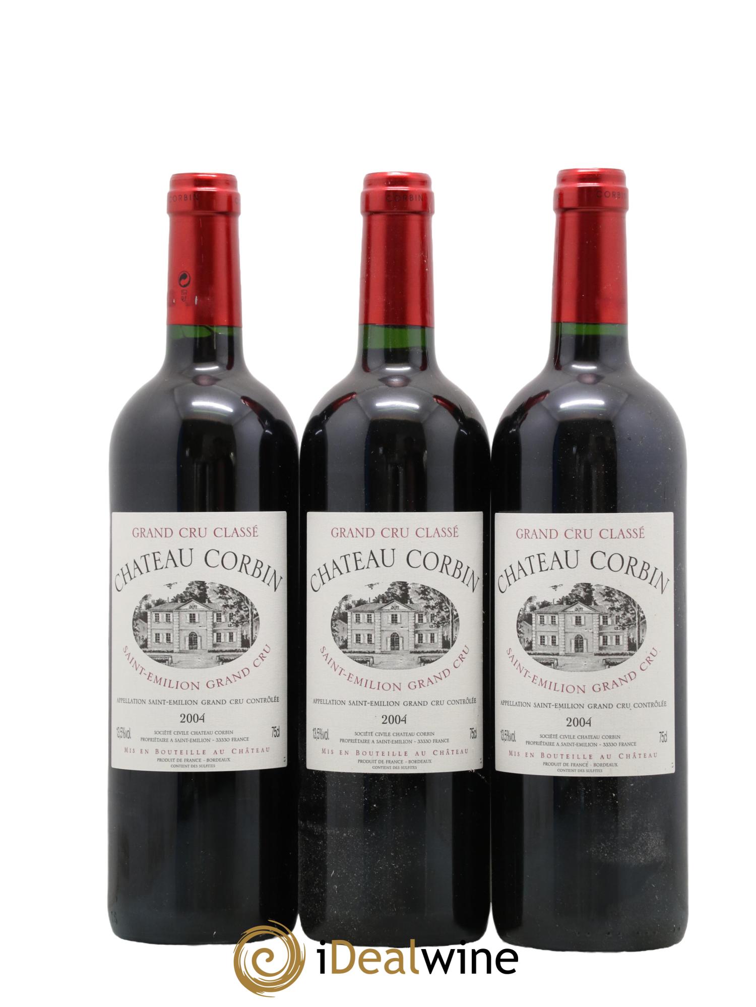 Château Corbin Grand Cru Classé 2004 - Lot de 12 bouteilles - 4