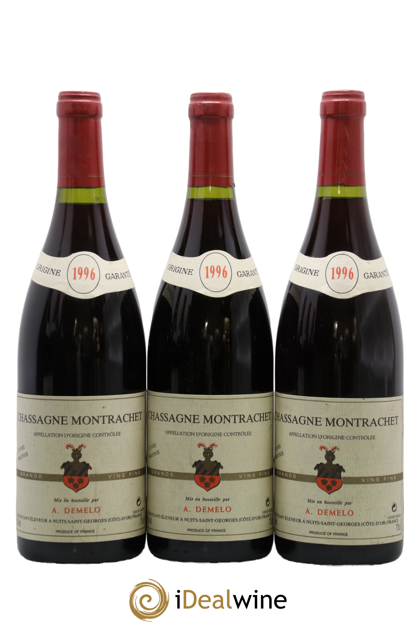 Chassagne-Montrachet A. Demelo 1996 - Lot de 3 bouteilles - 0