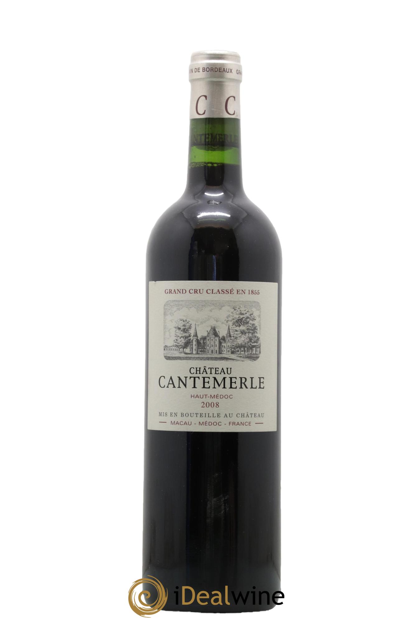 Château Cantemerle 5ème Grand Cru Classé 2008 - Lot de 1 bouteille - 0