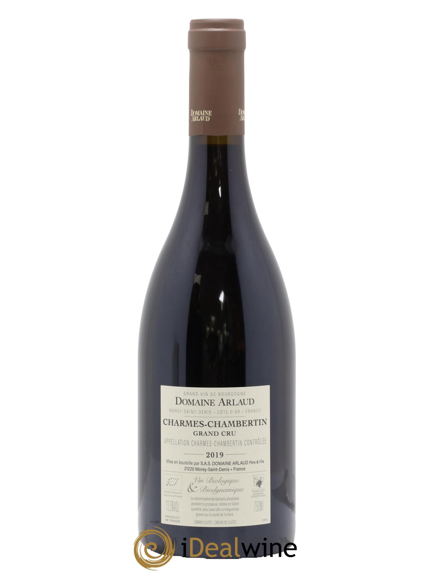 Charmes-Chambertin Grand Cru Arlaud 2019 - Lot de 1 bouteille - 1