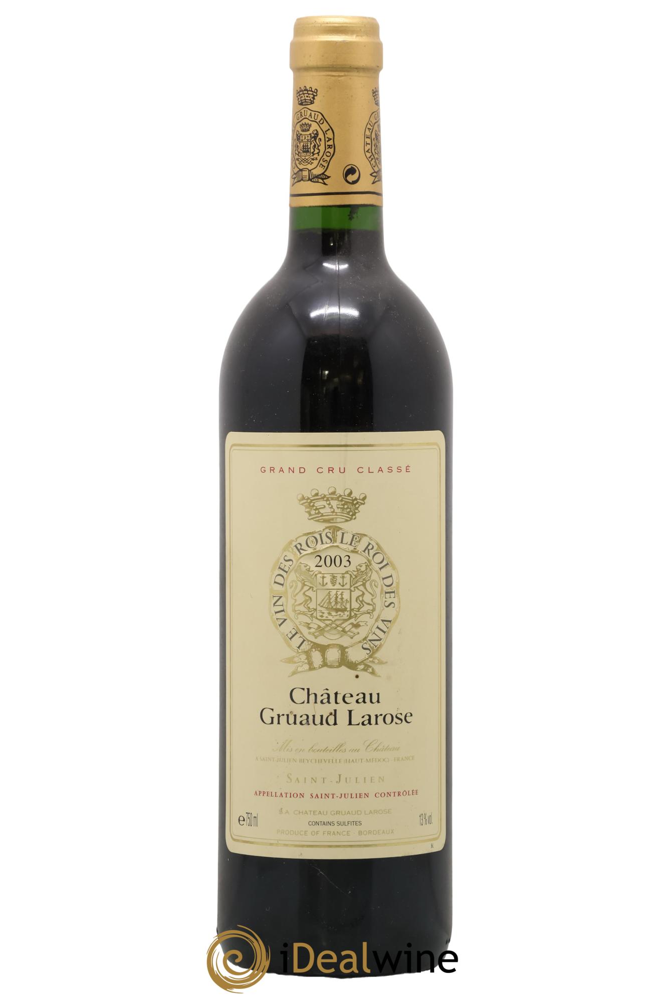 Château Gruaud Larose 2ème Grand Cru Classé 2003 - Posten von 1 Flasche - 0