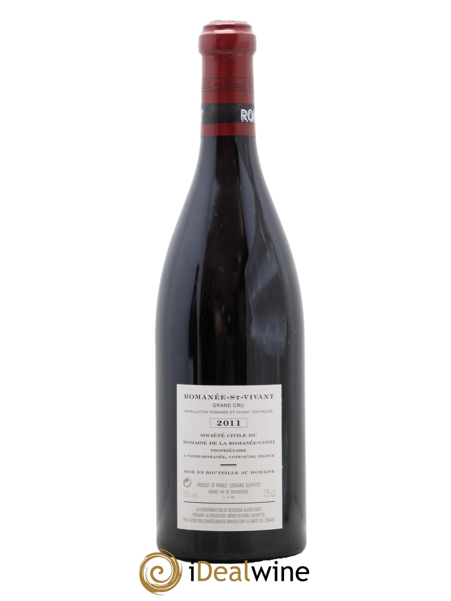 Romanée-Saint-Vivant Grand Cru Domaine de la Romanée-Conti  2011 - Posten von 1 Flasche - 1