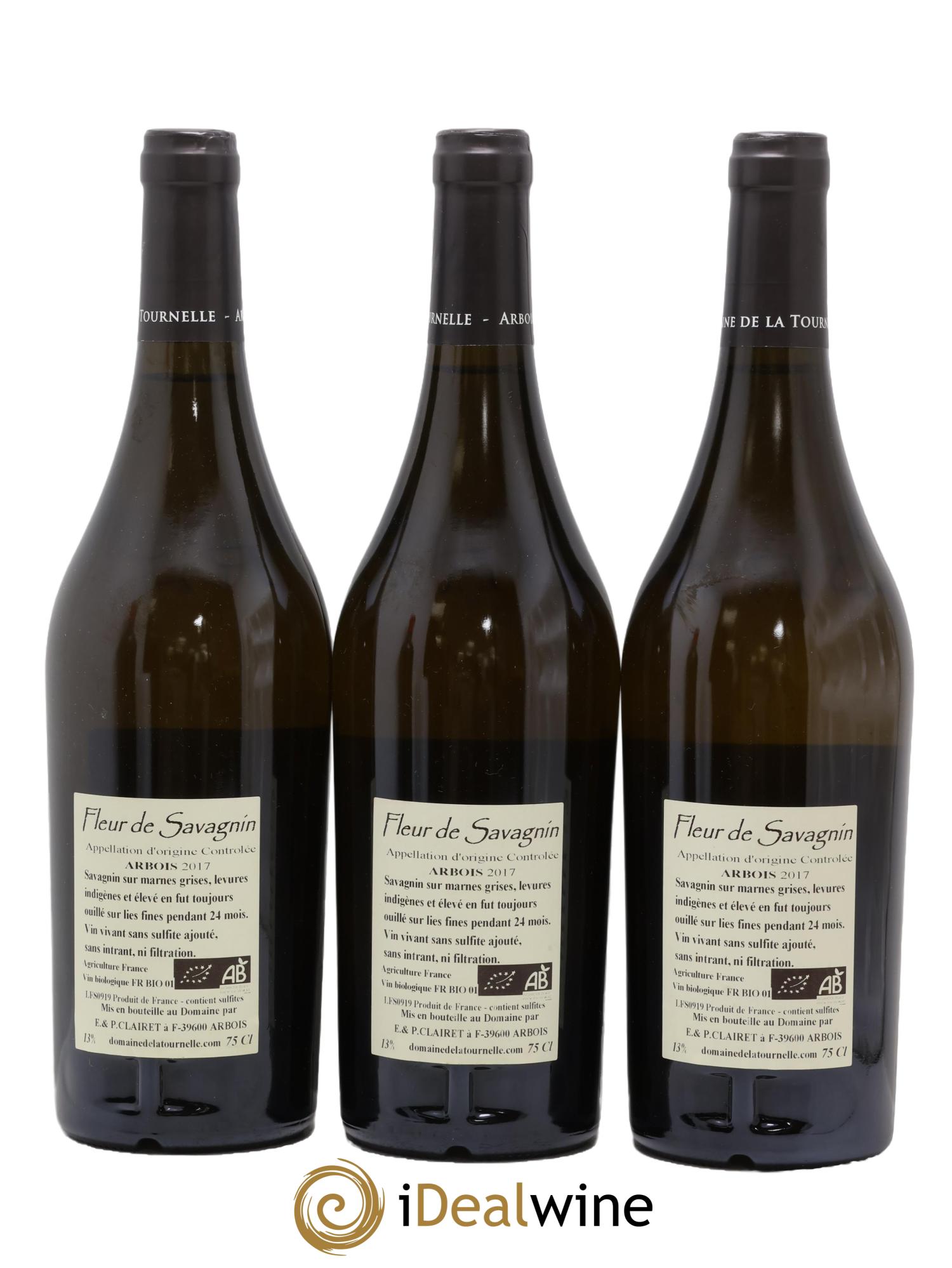 Arbois Fleur De Savagnin Domaine de la Tournelle 2017 - Lot de 3 bouteilles - 1