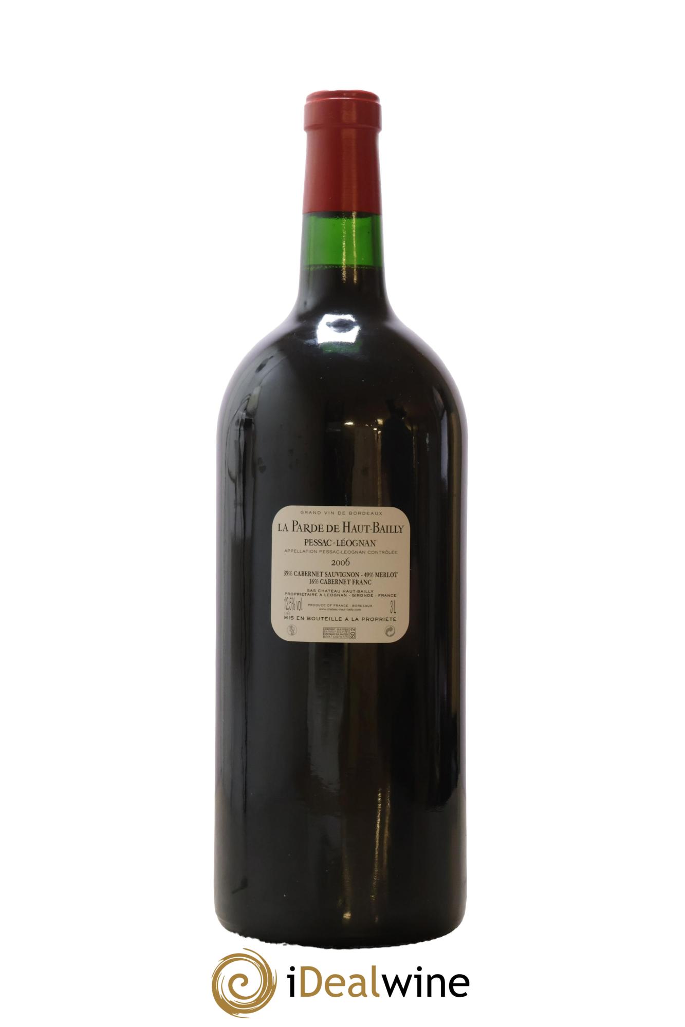 Haut Bailly II (Anciennement La Parde de Haut-Bailly) Second Vin 2006 - Lot de 1 double magnum - 2