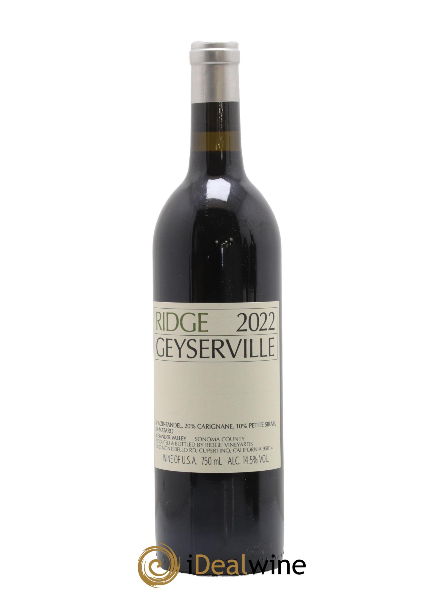 Alexander Valley Geyserville Ridge Vineyards 2022 - Lotto di 1 bottiglia - 0
