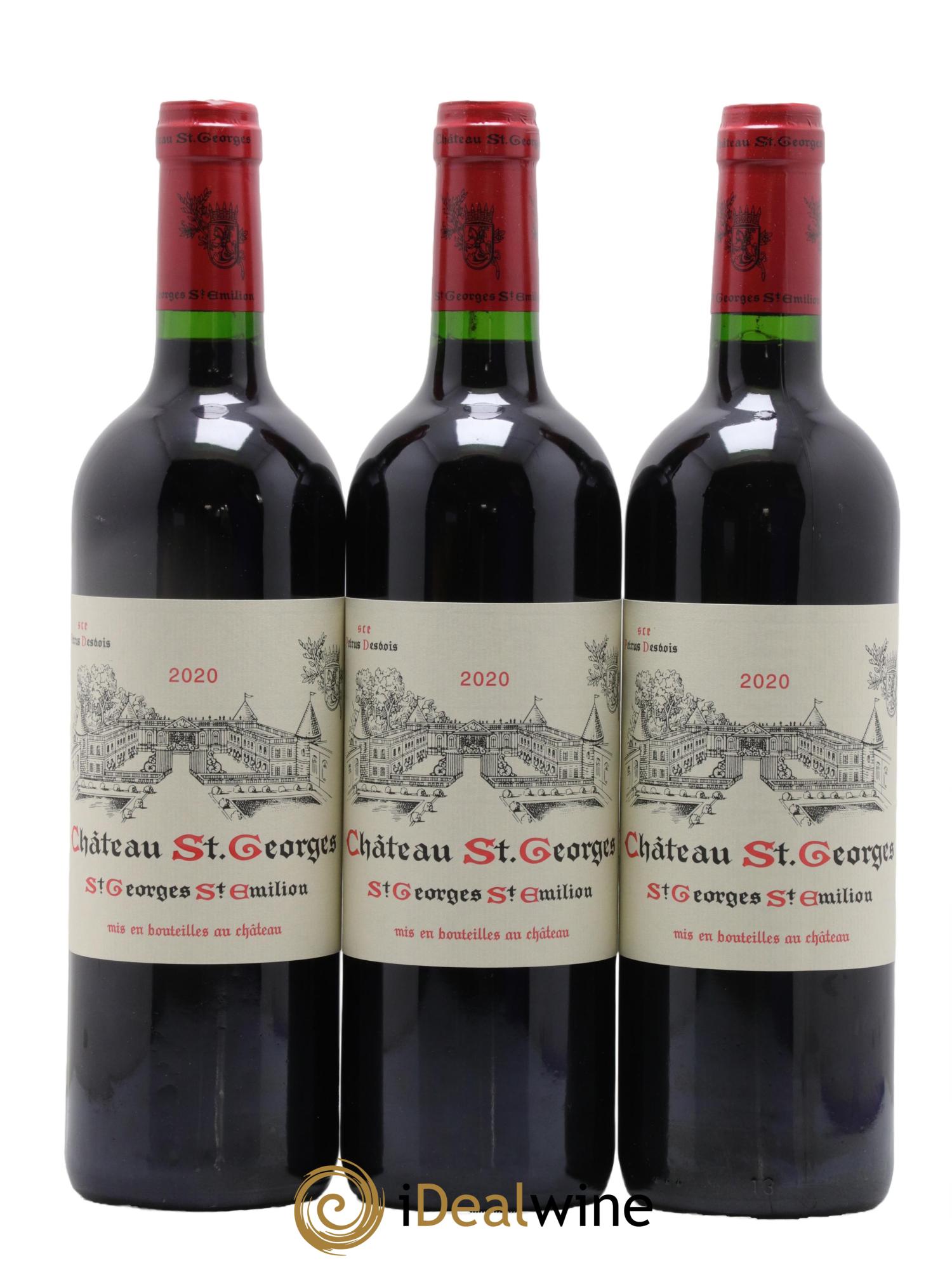 Saint-Georges-Saint-Émilion Château St Georges 2020 - Lot de 3 bouteilles - 0