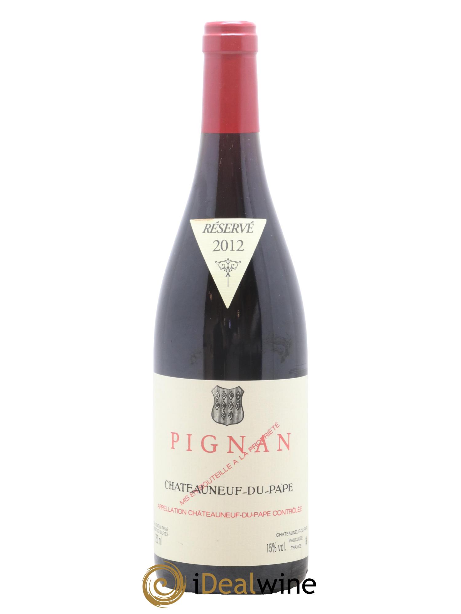 Châteauneuf-du-Pape Pignan Emmanuel Reynaud 2012 - Lot de 1 bouteille - 0