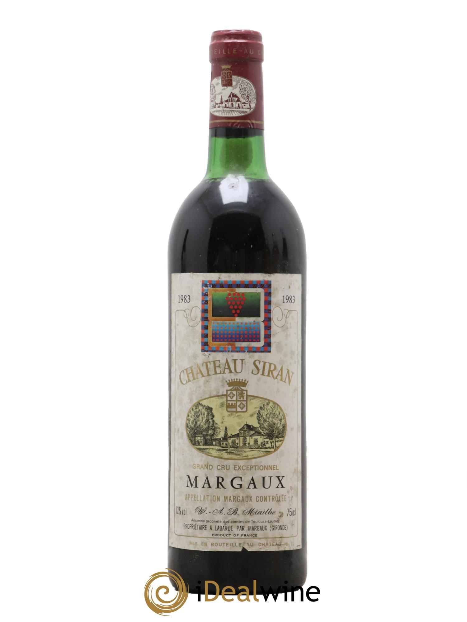 Château Siran 1983 - Lot de 1 bouteille - 0
