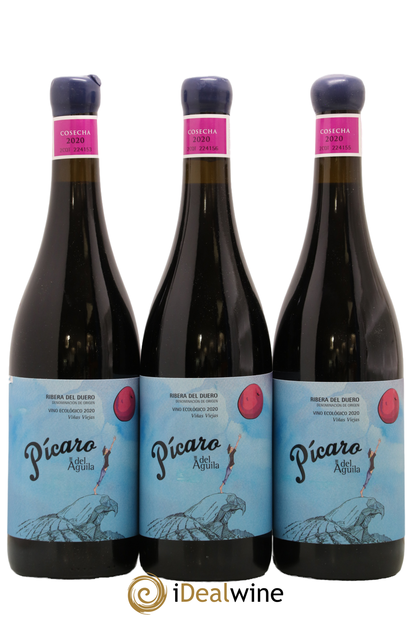 Ribera Del Duero DO Picaro Dominio Del Águila 2020 - Lot of 3 bottles - 0