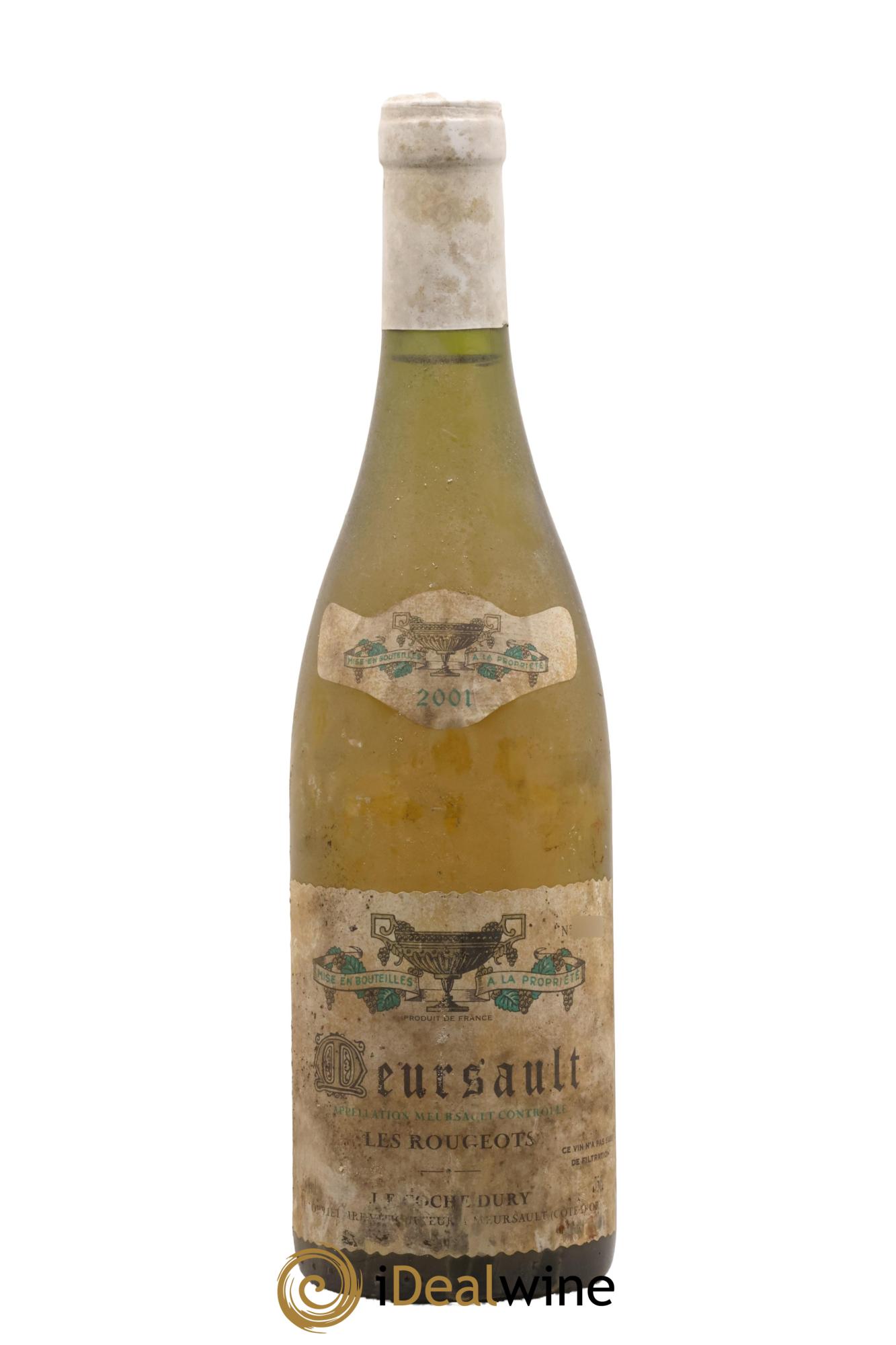 Meursault Les Rougeots Coche Dury (Domaine) 2001 - Lot of 1 bottle - 0