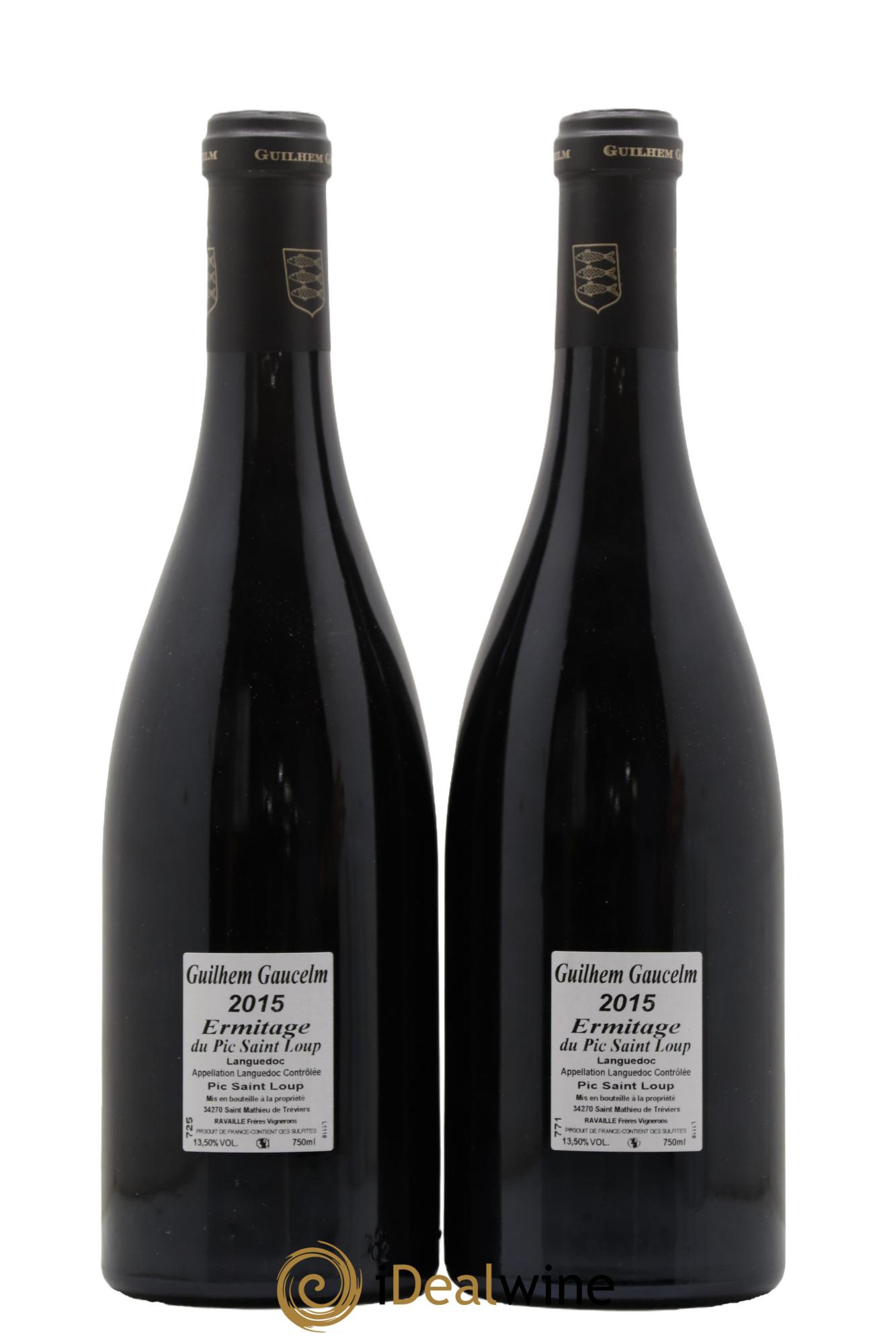 Coteaux du Languedoc Ermitage du Pic Saint Loup Guilhem Gaucelm 2015 - Lot de 2 bouteilles - 1