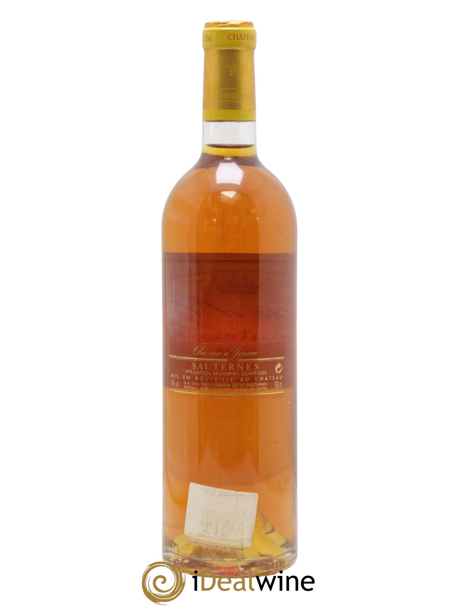 Château d' Yquem 1er Cru Classé Supérieur 2003 - Lot of 1 bottle - 1
