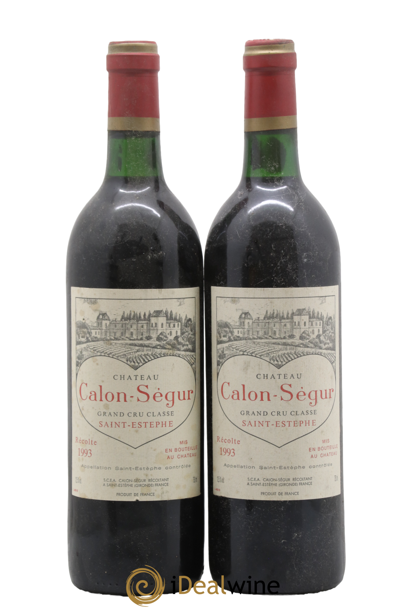 Château Calon Ségur 3ème Grand Cru Classé 1993 - Lot de 2 bouteilles - 0