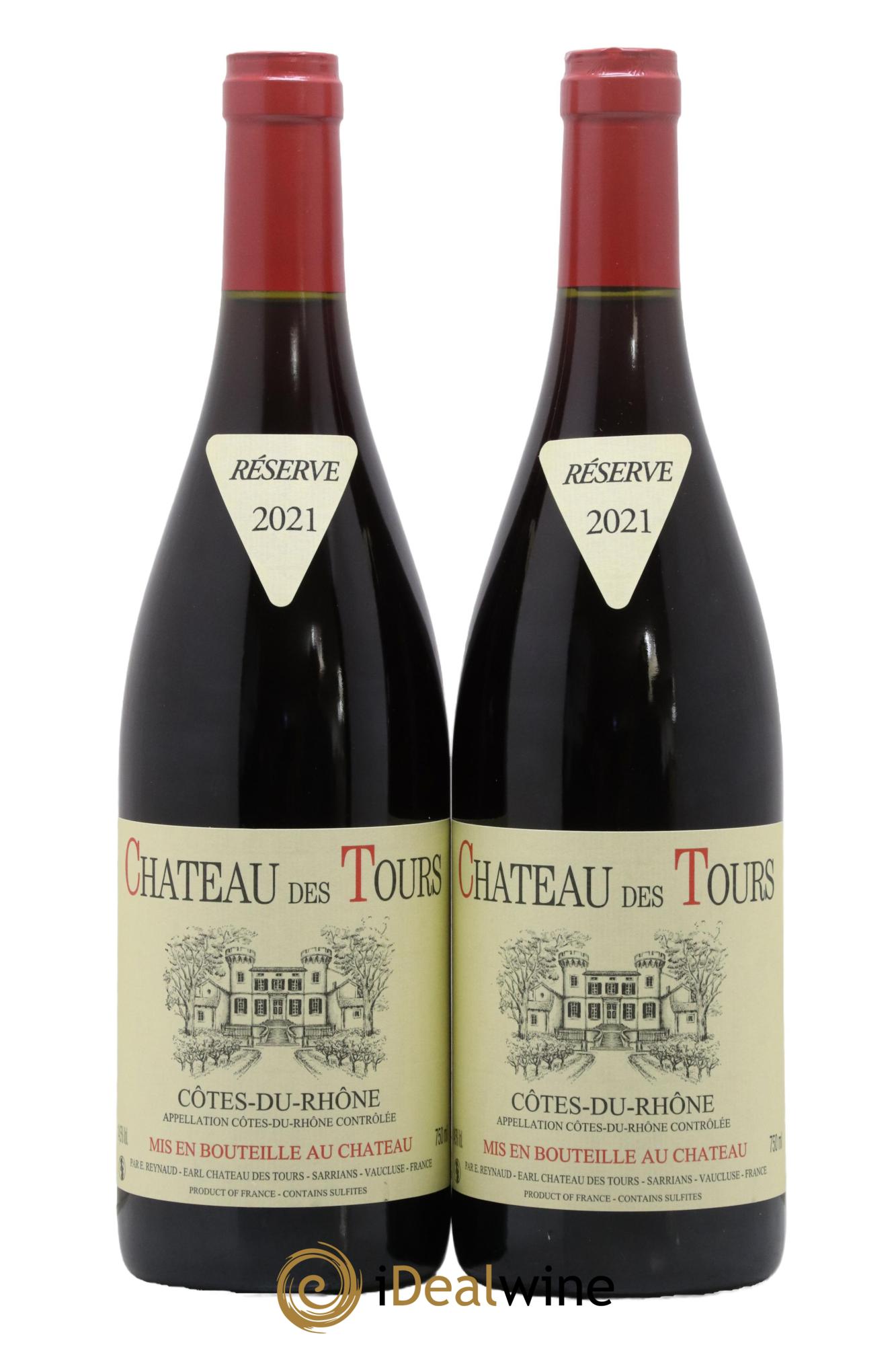 Côtes-du-Rhône Château des Tours Emmanuel Reynaud 2021 - Lot of 2 bottles - 0