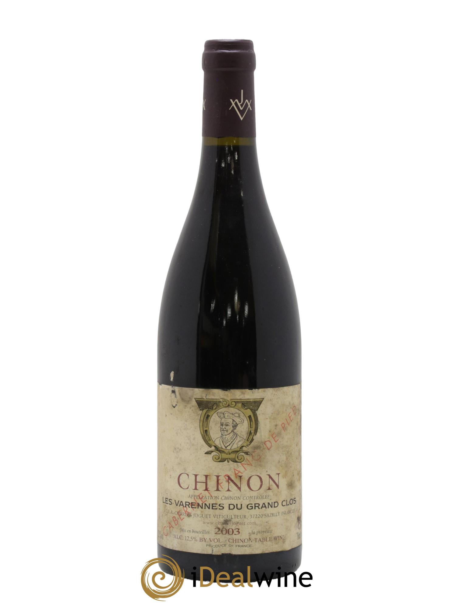 Chinon Les Varennes du Grand Clos Franc de Pied Charles Joguet (Domaine) 2003 - Lot de 1 bouteille - 0