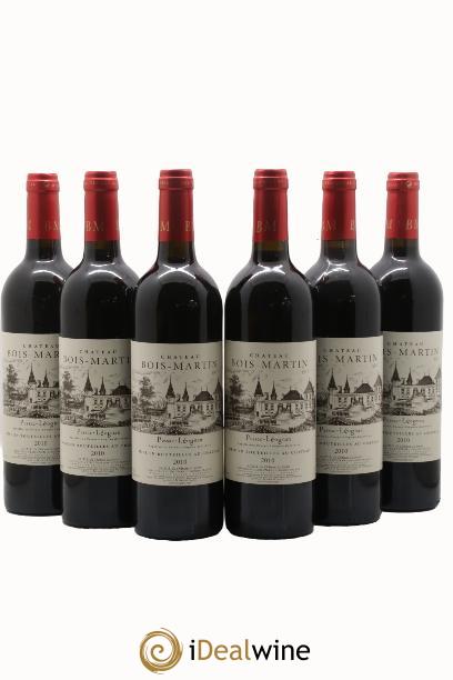 Pessac-Léognan Château Bois-Martin 2010 - Lot of 6 bottles - 0
