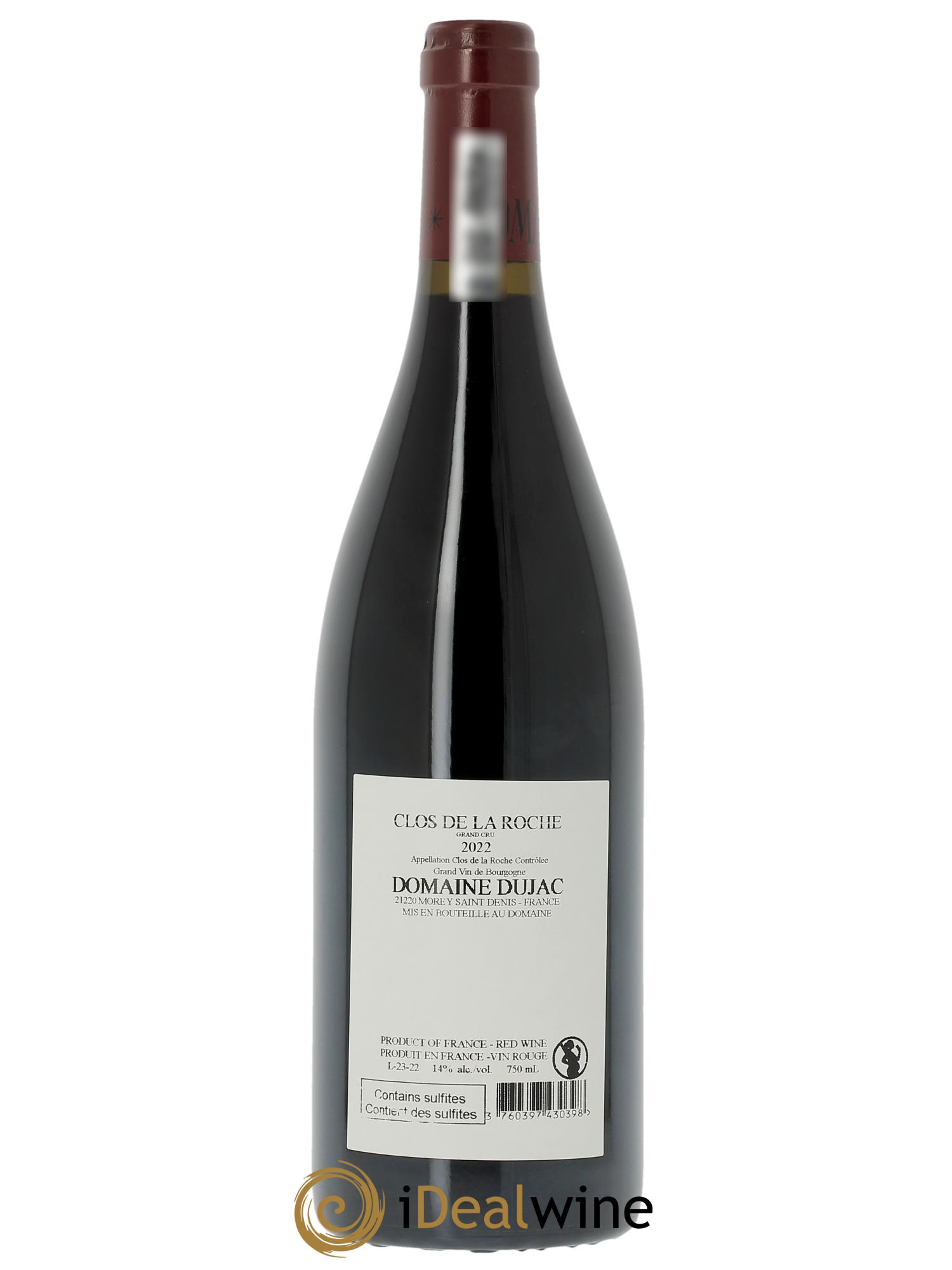 Clos de la Roche Grand Cru Dujac (Domaine) 2022 - Lot de 1 bouteille - 0