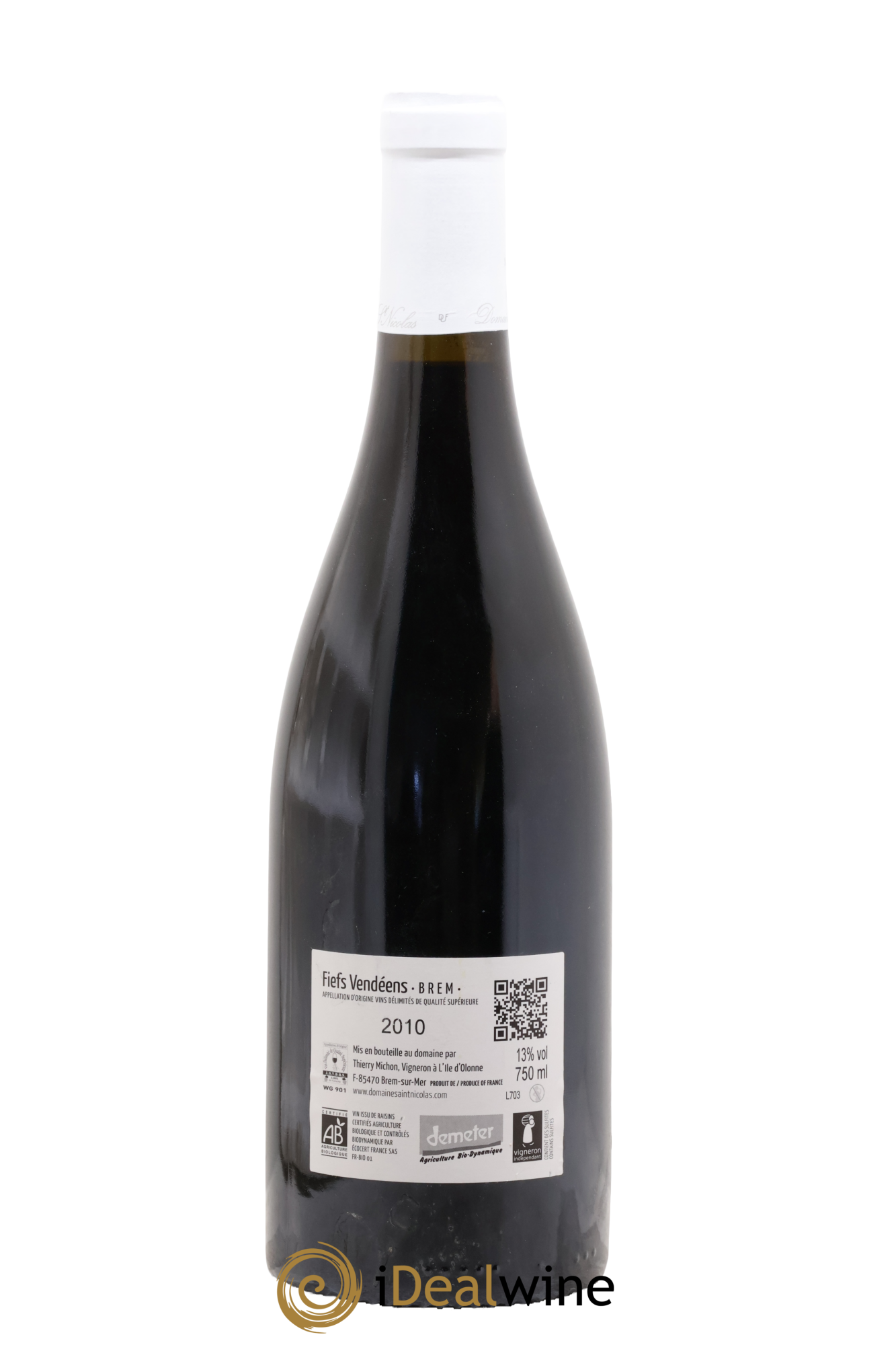 Fiefs Vendéens Grande Pièce Thierry Michon 2010 - Lot de 1 bouteille - 1
