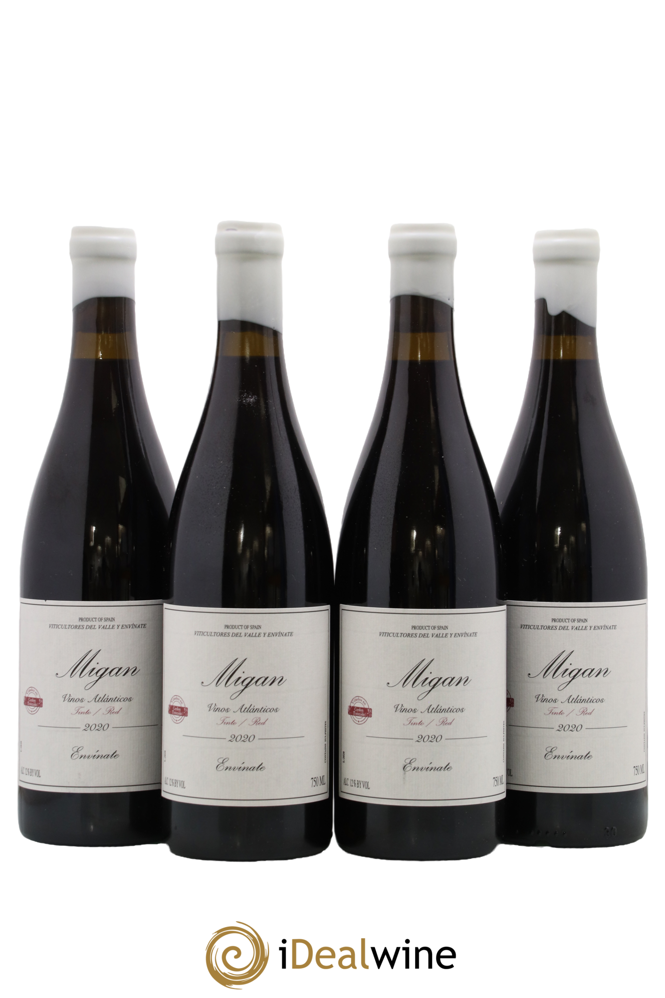 Vinos Atlanticos - Islas Canarias Migan Envinate 2020 - Lot de 4 bouteilles - 0