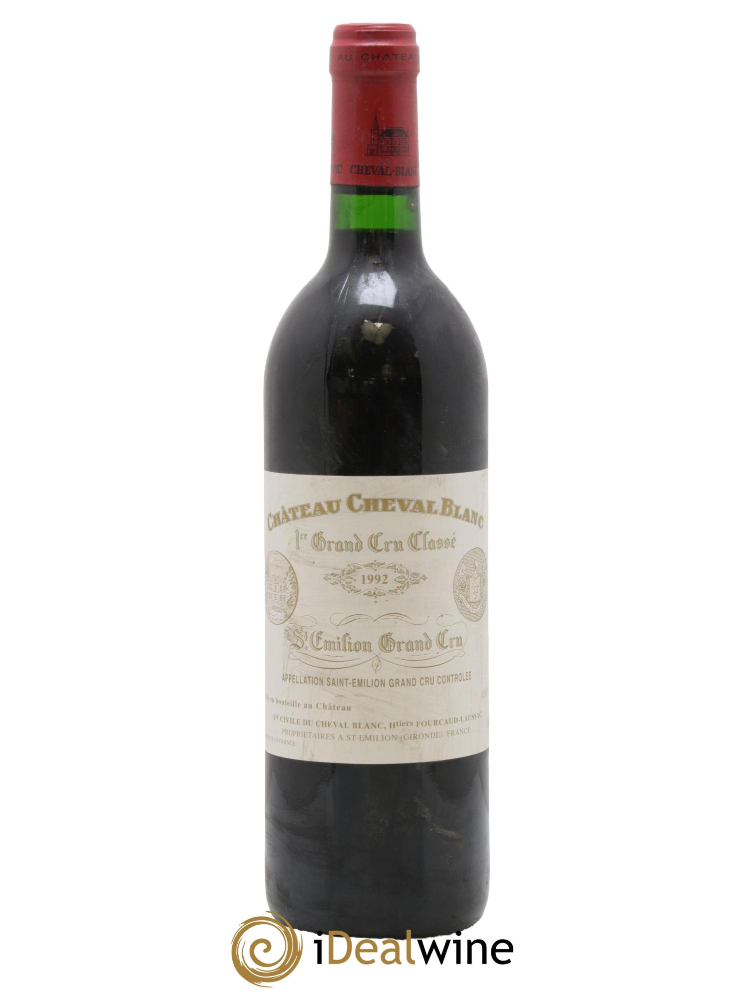 Château Cheval Blanc 1er Grand Cru Classé A 1992 - Lot de 1 bouteille - 0