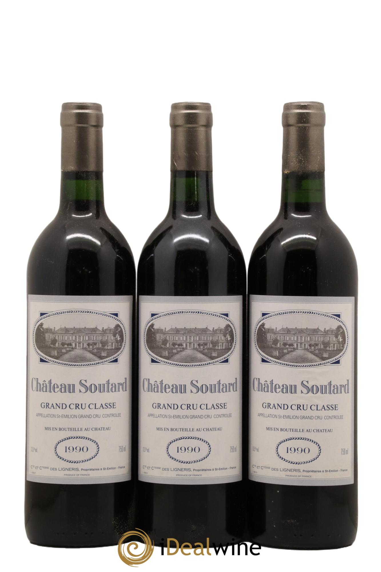 Château Soutard Grand Cru Classé 1990 - Lot de 12 bouteilles - 3