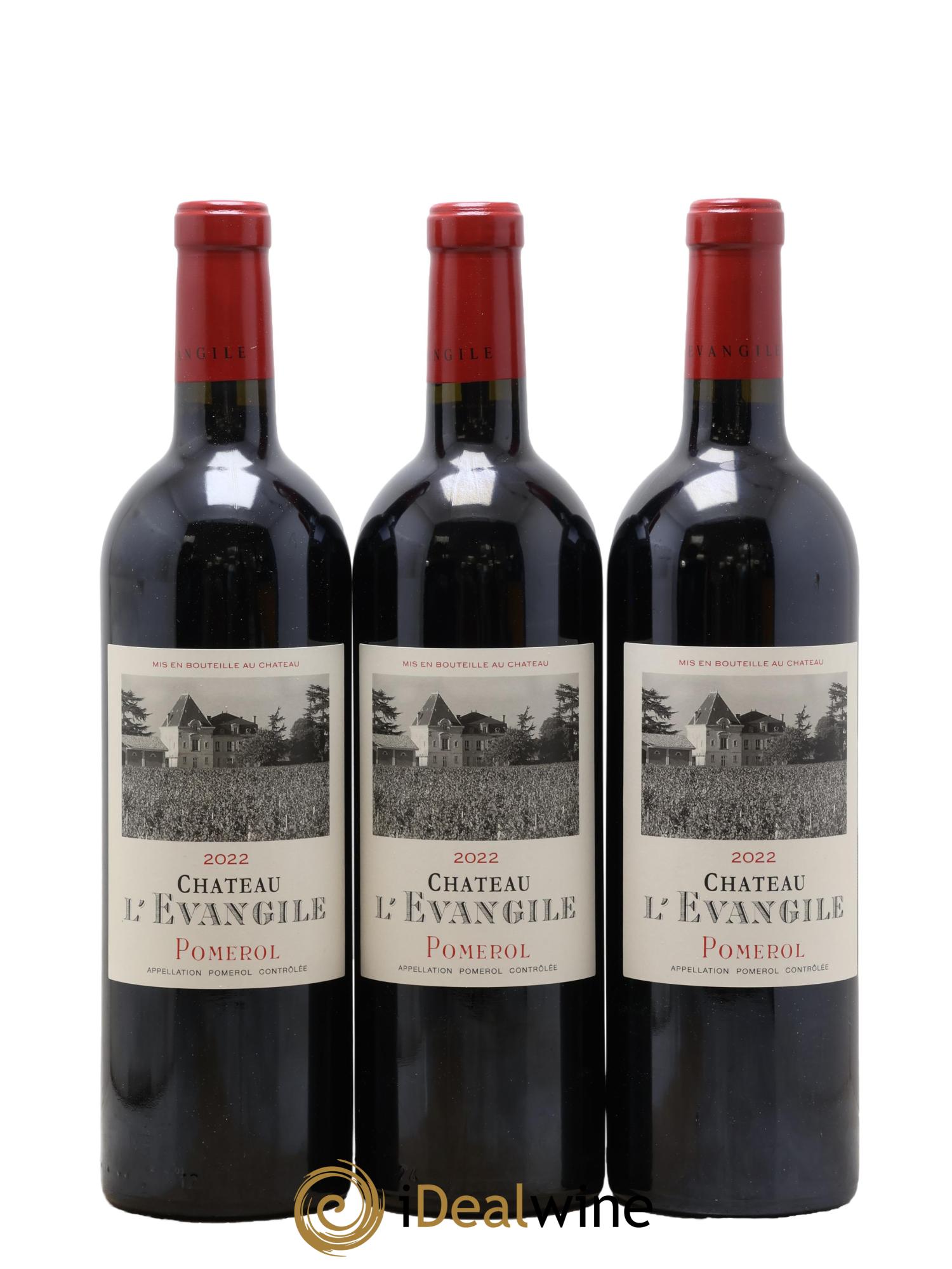 Château l' Évangile 2022 - Lot de 6 bouteilles - 1