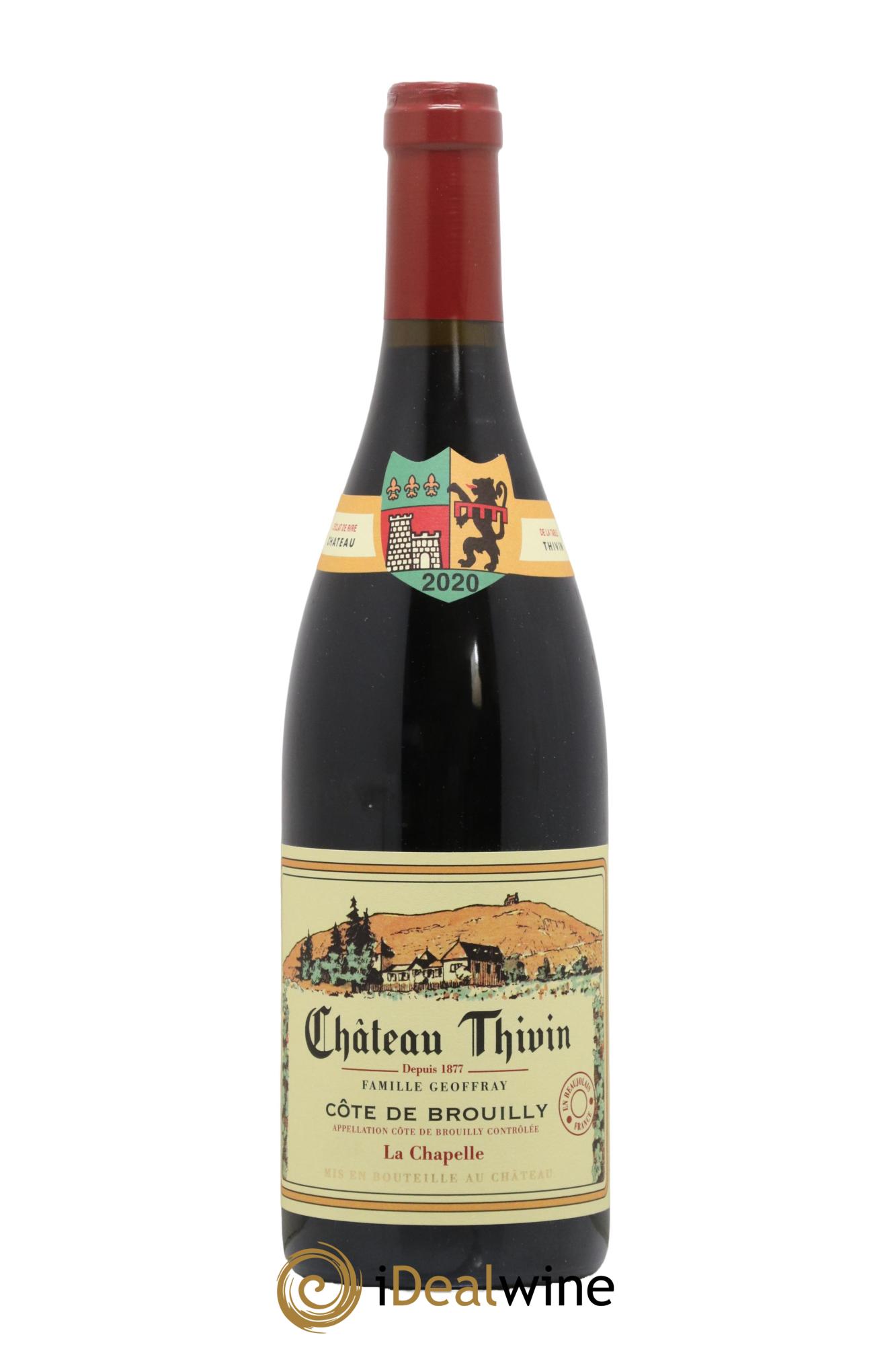 Côte de Brouilly Cuvée La Chapelle Château Thivin 2020 - Lot de 1 bouteille - 0
