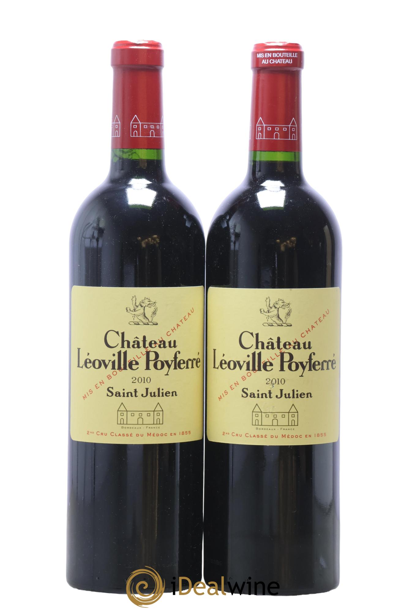 Château Léoville Poyferré 2ème Grand Cru Classé 2010 - Posten von 2 Flaschen - 0