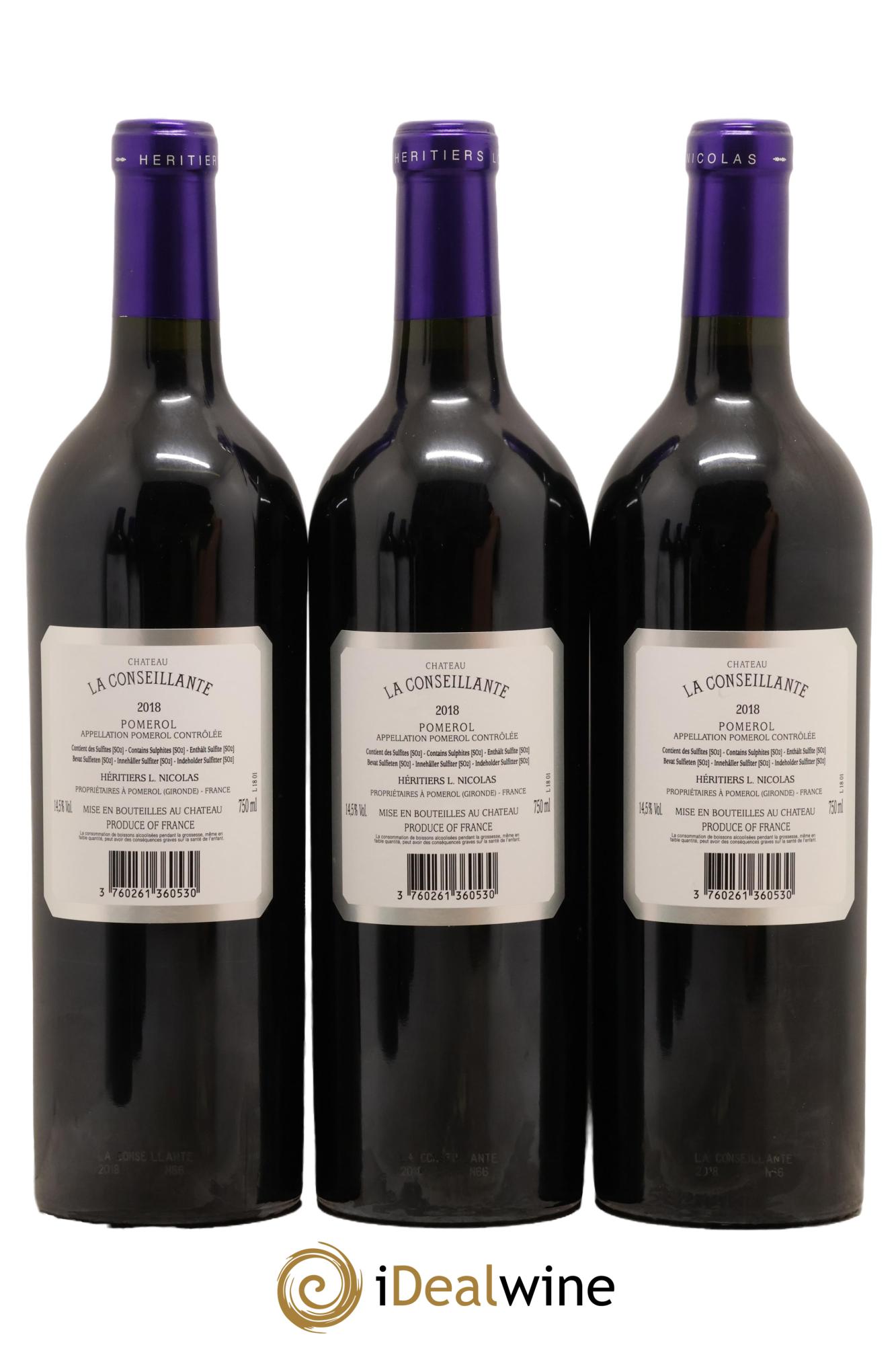 Château la Conseillante 2018 - Posten von 6 Flaschen - 2