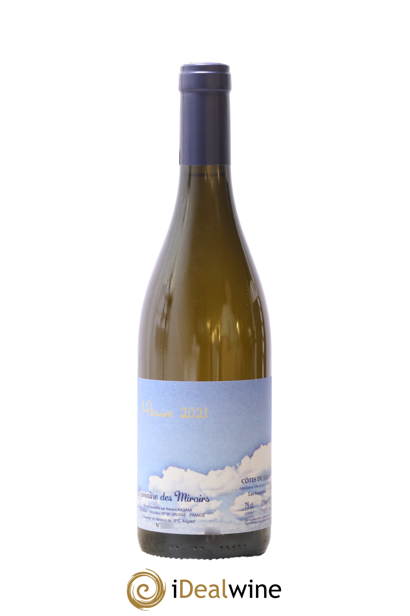 Côtes du Jura Mizuiro Les Saugettes Kenjiro Kagami - Domaine des Miroirs 2021 - Lot of 1 bottle - 0