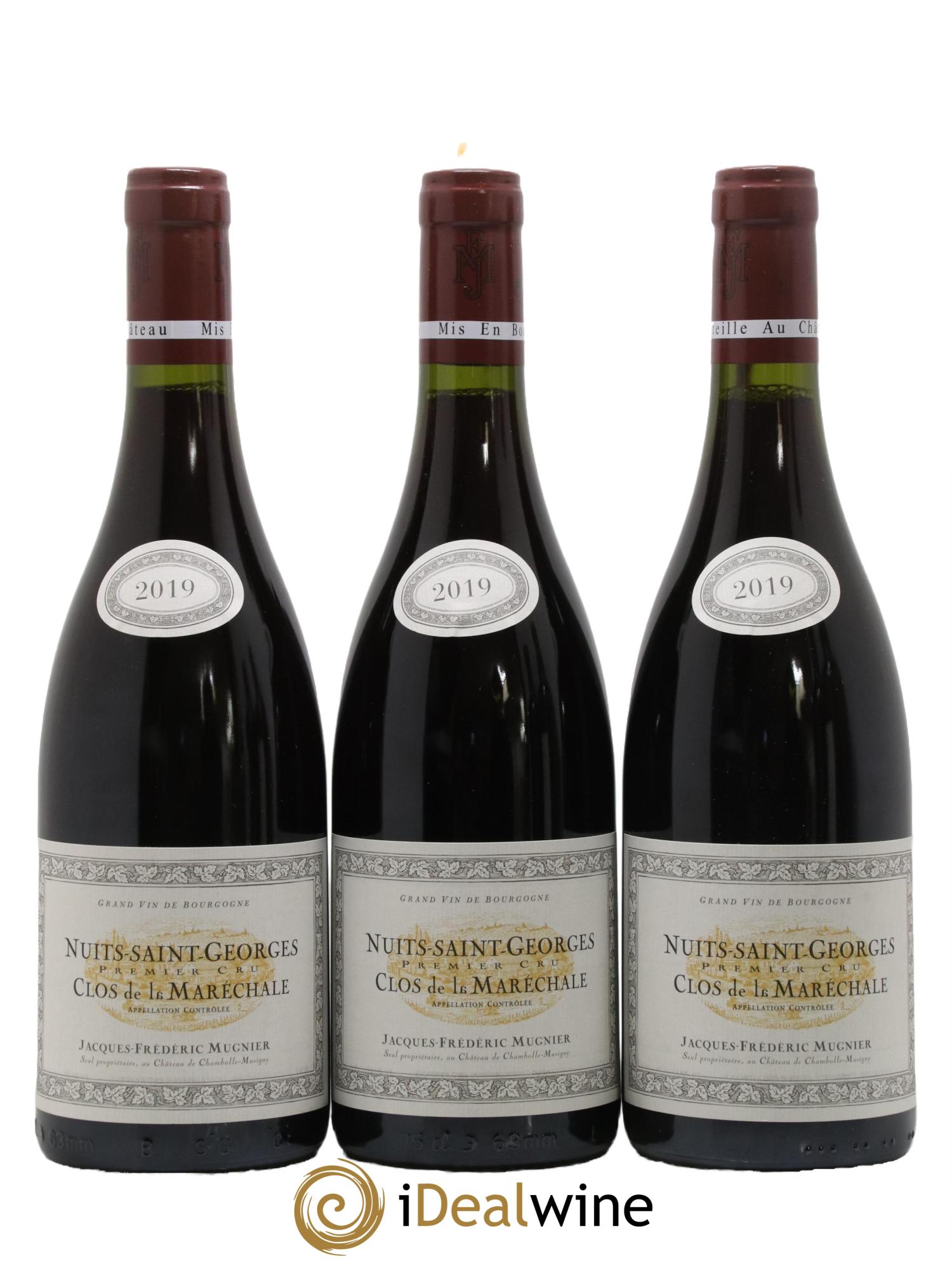 Nuits-Saint-Georges 1er Cru Clos de La Maréchale Jacques-Frédéric Mugnier 2019 - Lot de 3 bouteilles - 0
